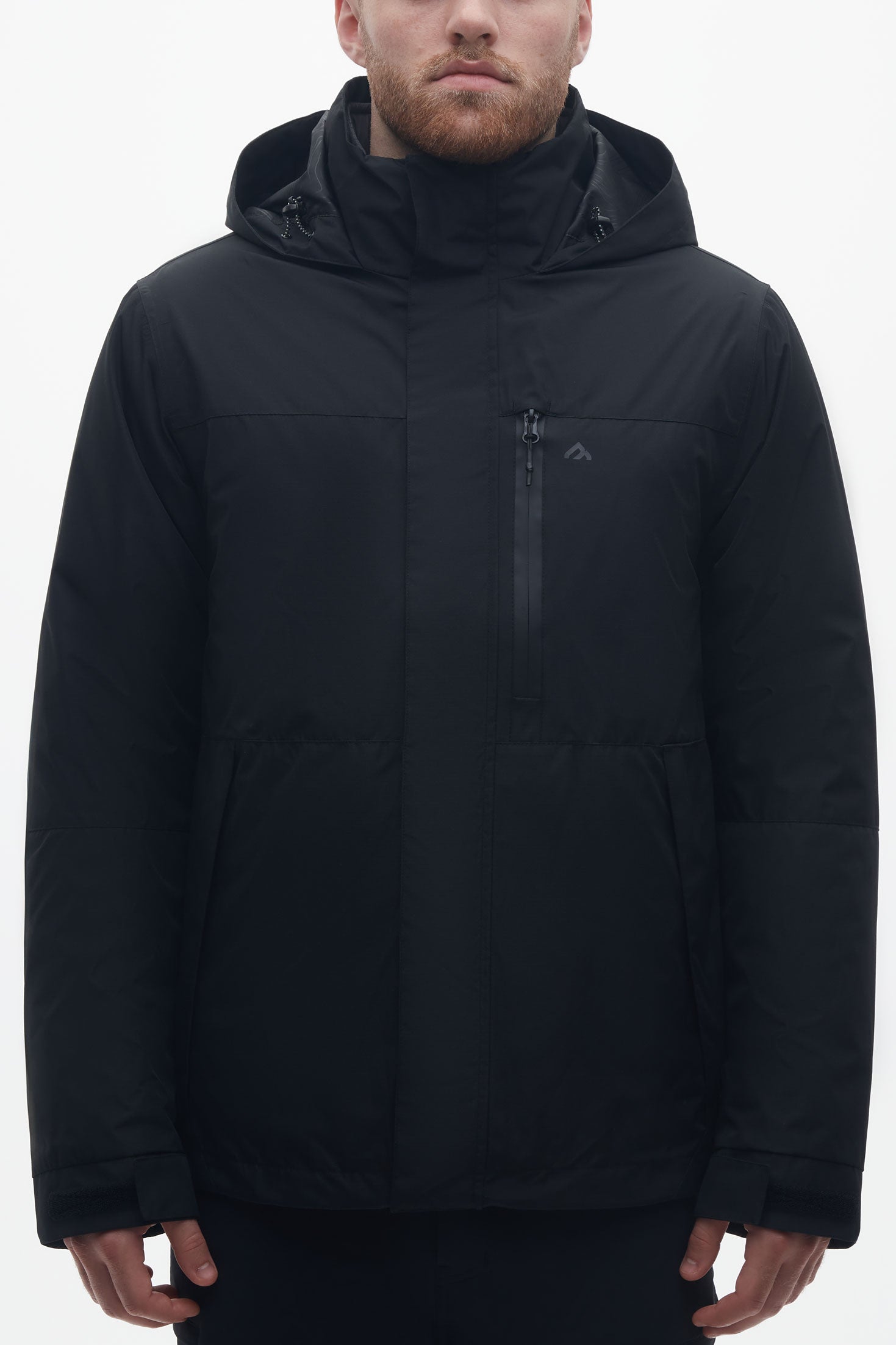 Manteau 3-en-1 coquille rigide - Homme && NOIR