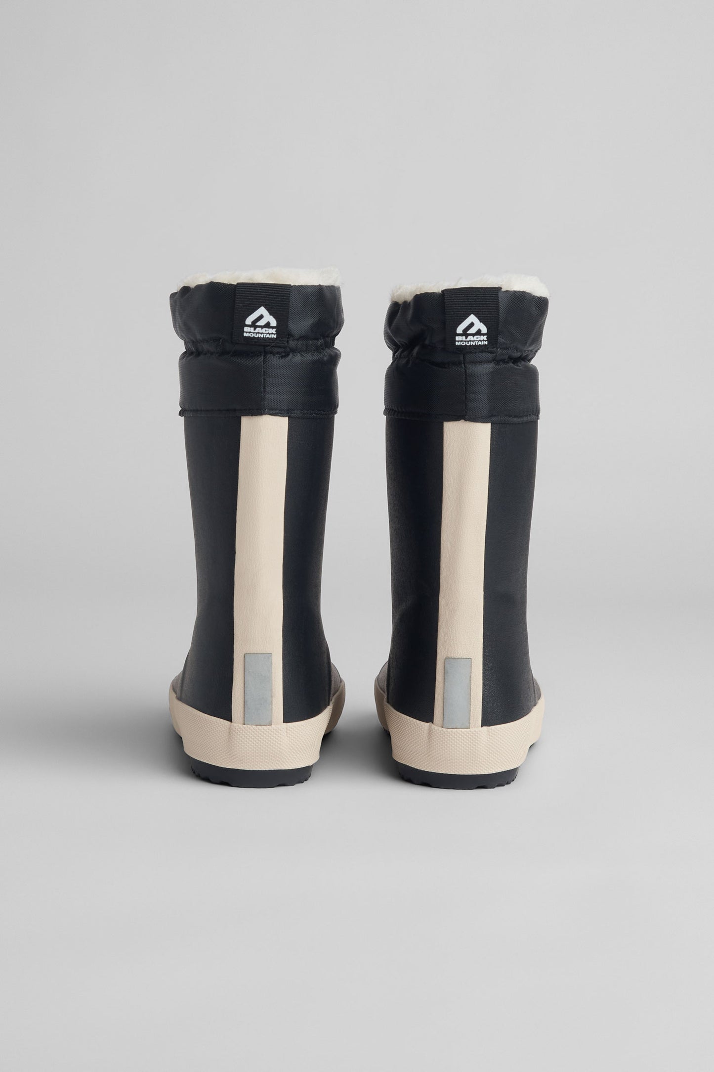 Bottes de pluie unie en caoutchouc imperméable - Enfant fille && NOIR