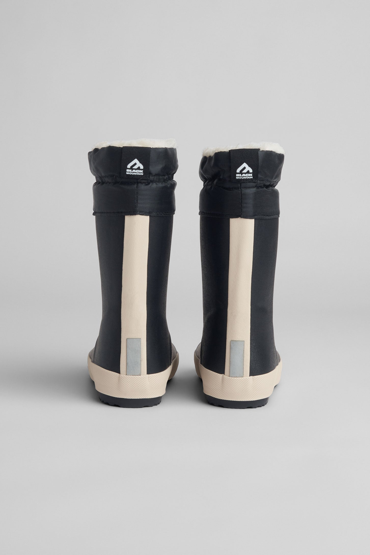 Bottes de pluie unie en caoutchouc imperméable - Enfant fille && NOIR