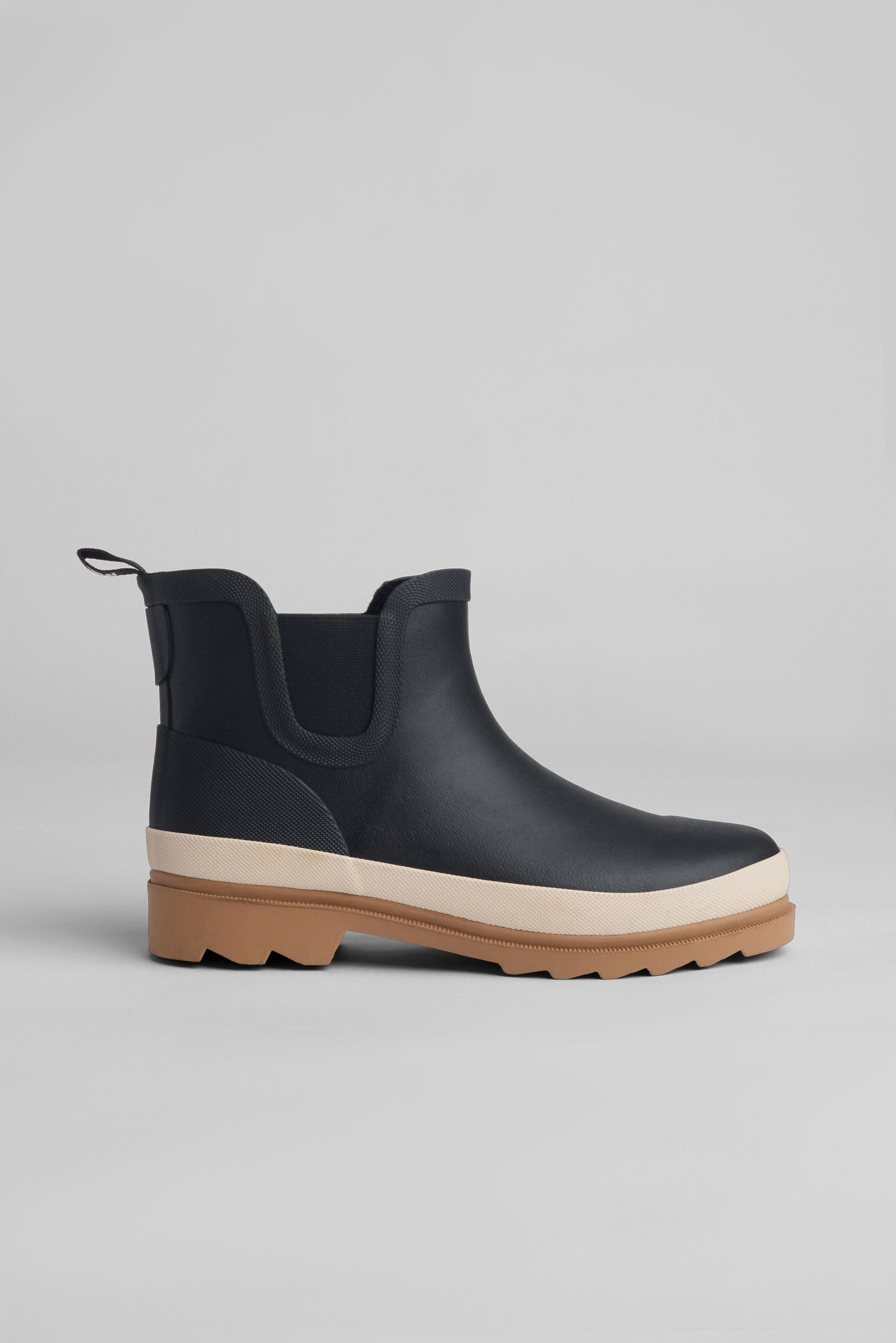 Bottes de pluie unie en caoutchouc imperméable - Ado fille && NOIR