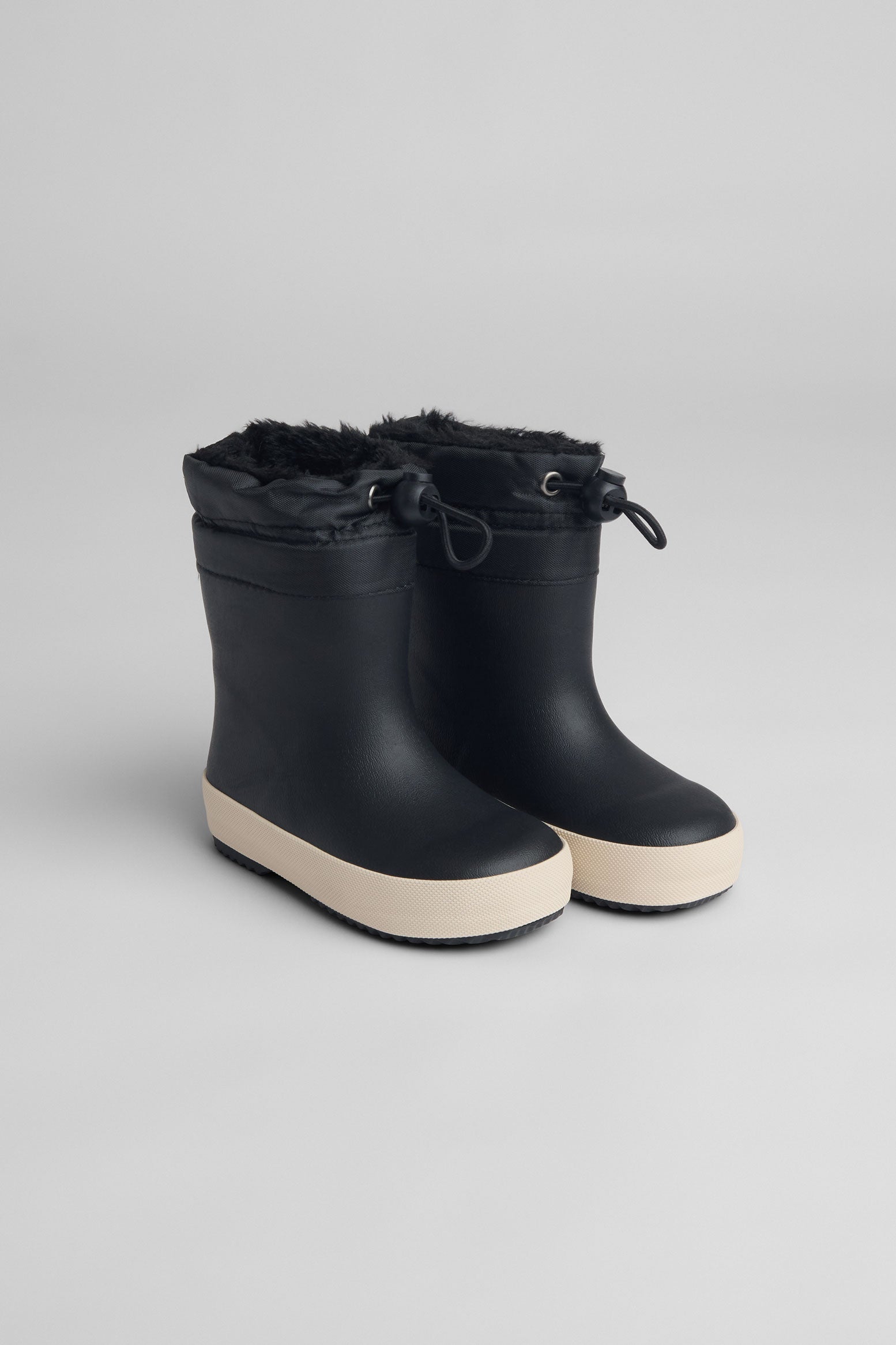 Bottes de pluie imperméable en caoutchouc naturel - Bébé garçon && NOIR