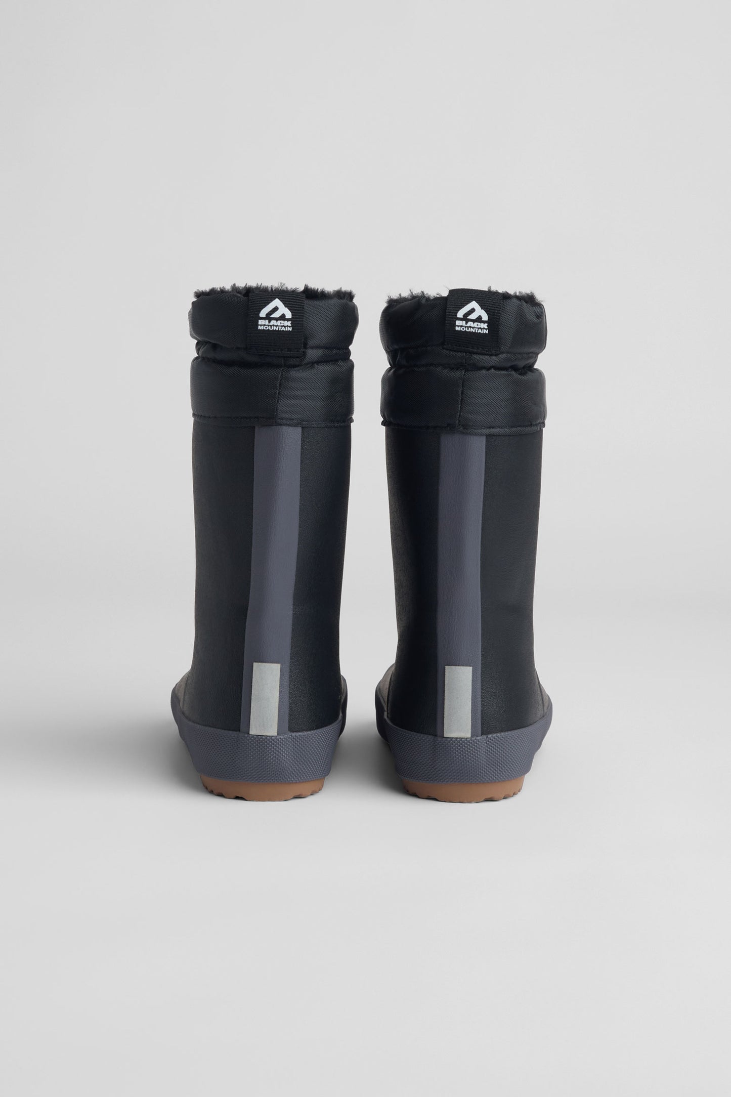Bottes de pluie unie en caoutchouc imperméable - Enfant garçon && NOIR