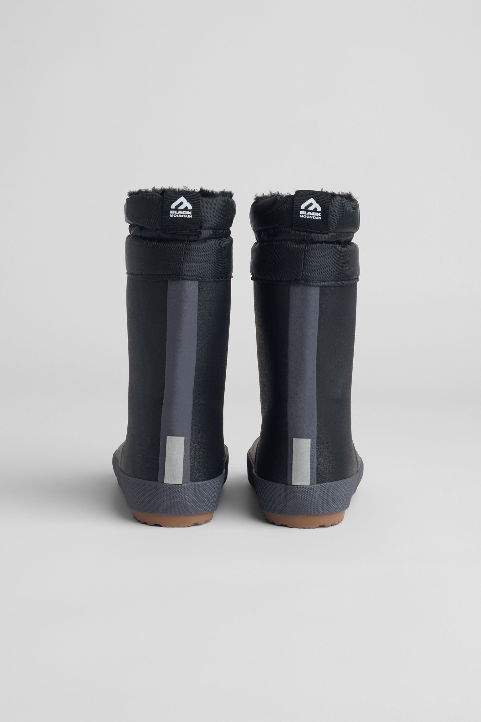 Bottes de pluie unie en caoutchouc imperméable - Enfant garçon && NOIR