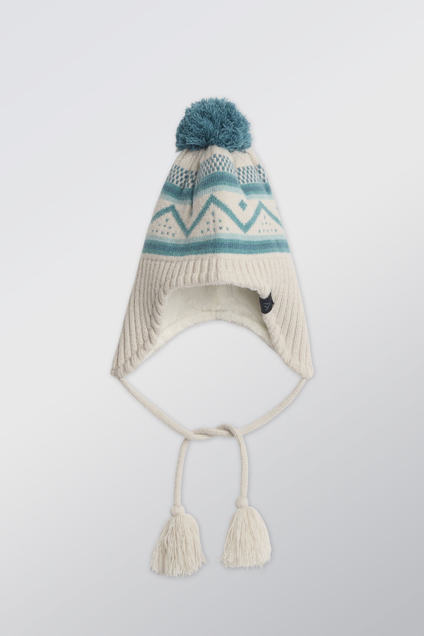 Tuque avec doublure en peluche et pompon - Enfant fille && BEIGE/MULTI