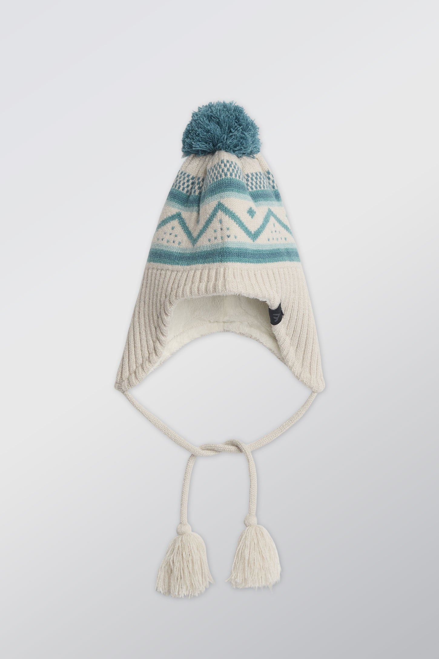 Tuque avec doublure en peluche et pompon - Enfant fille && BEIGE/MULTI
