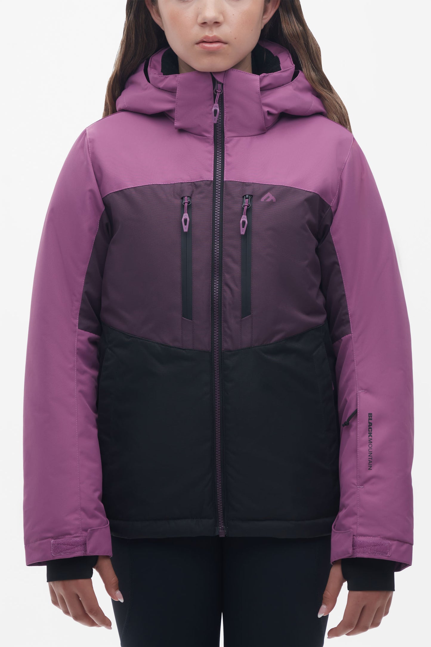Manteau de ski imperméable - Ado fille && MAUVE