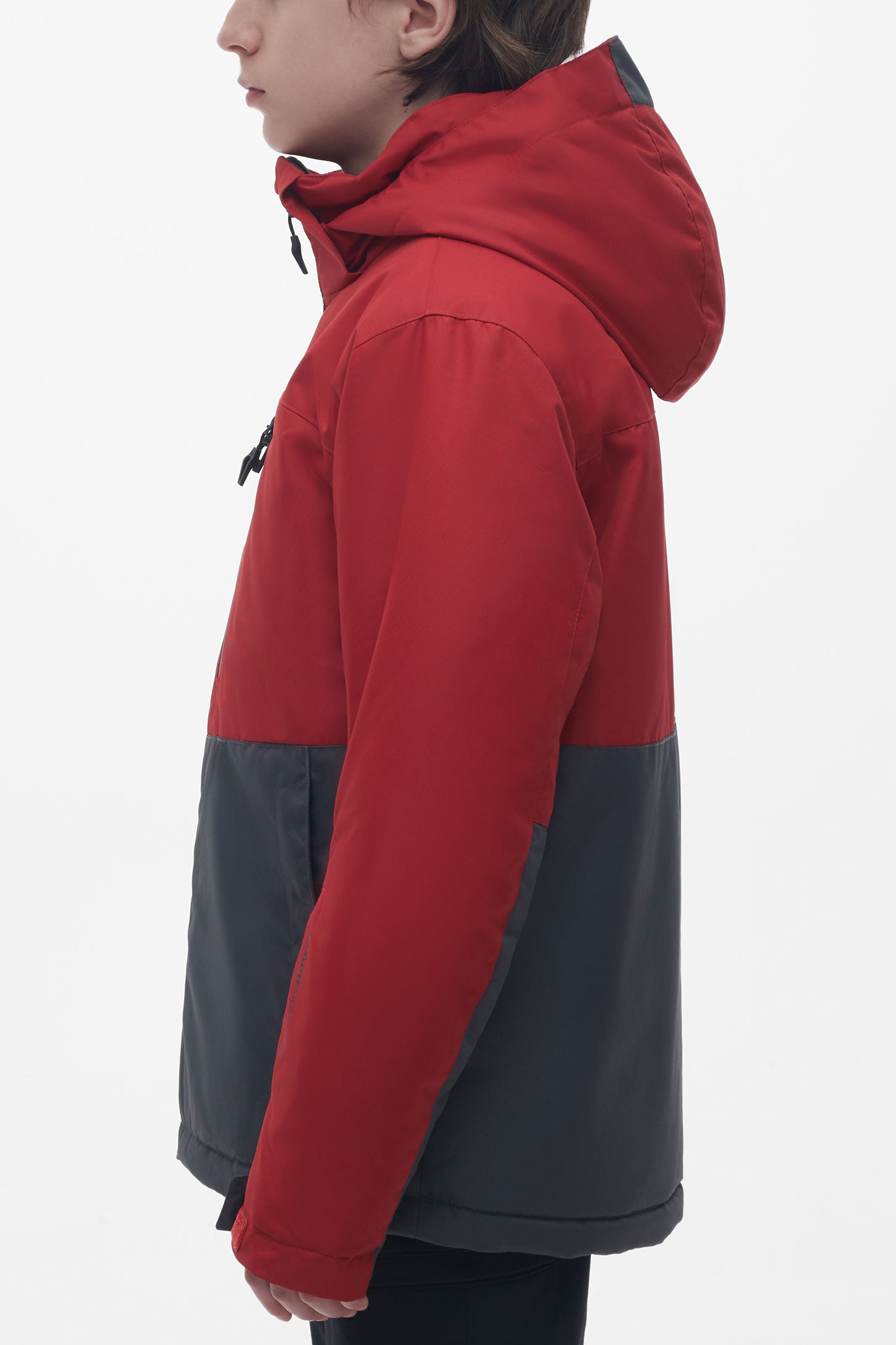 Manteau de ski imperméable - Ado garçon && ROUGE