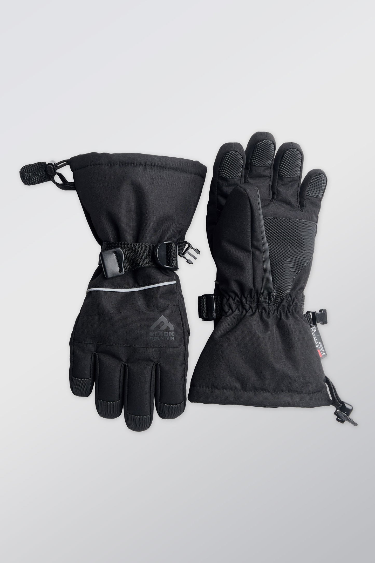 Gants de ski avec isolant recyclé - Ado garçon && NOIR