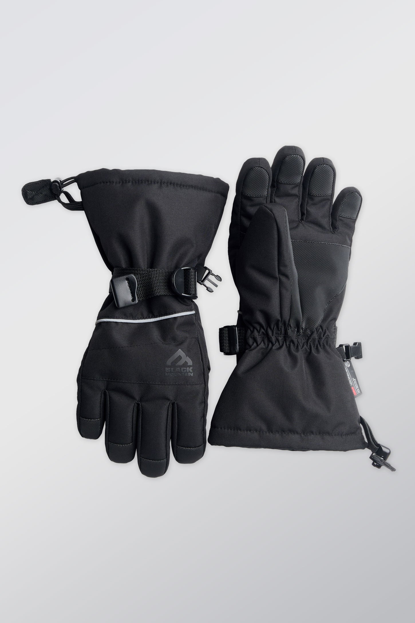 Gants de ski avec isolant recyclé - Ado garçon && NOIR