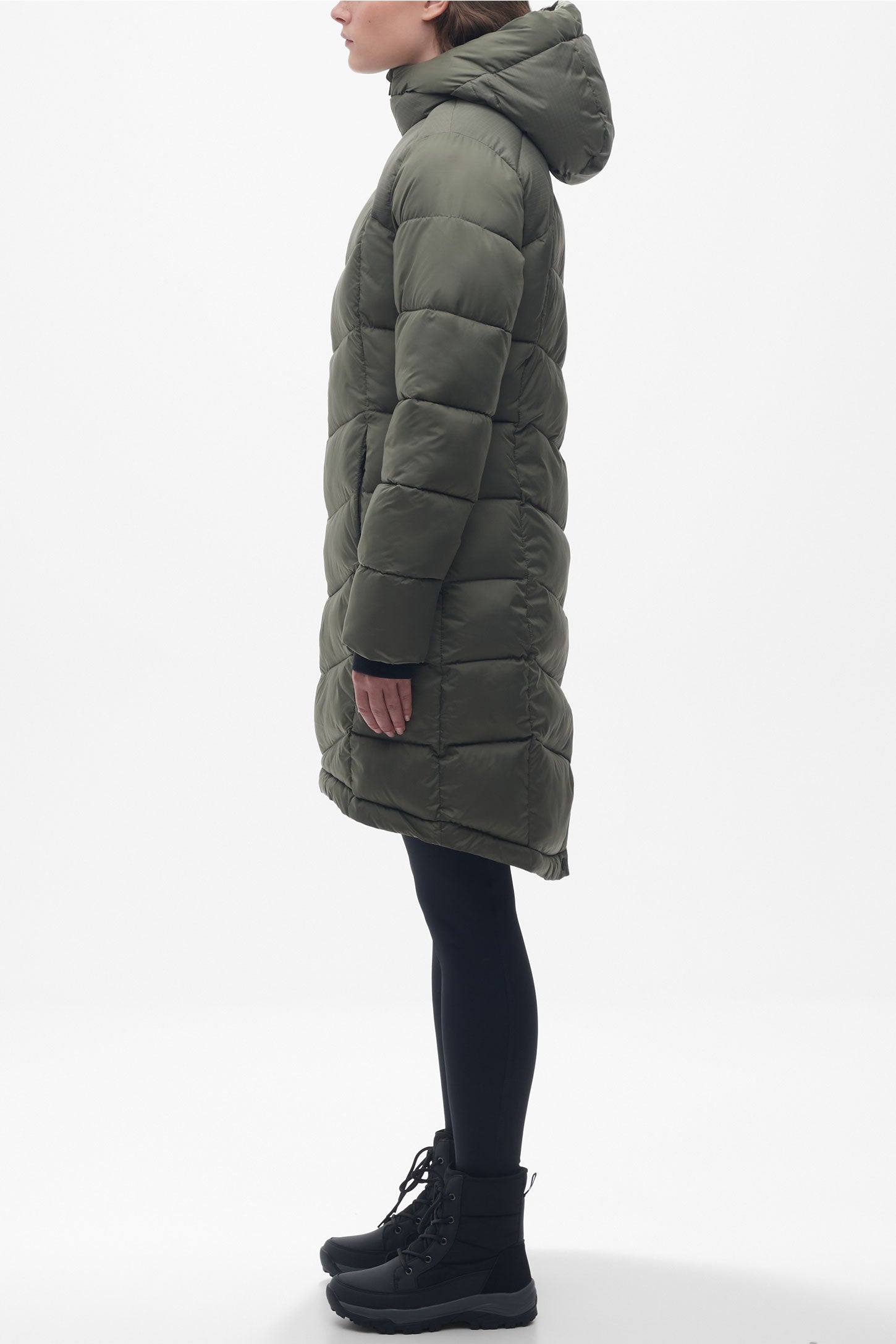 Manteau résistant à l'eau - Femme && KAKI