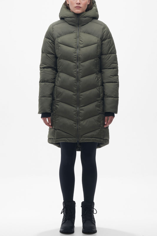 Manteau résistant à l'eau - Femme && KAKI