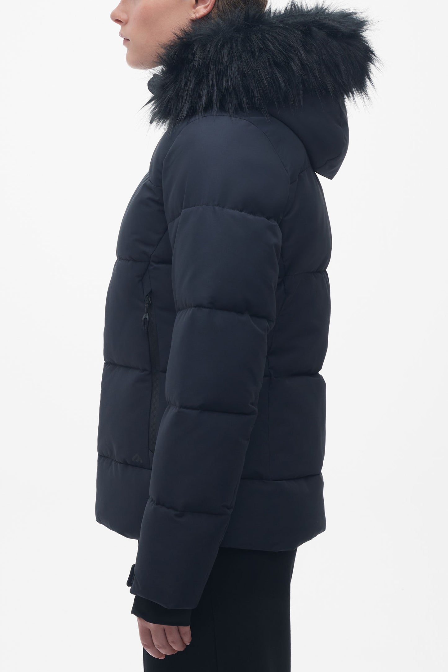 Manteau de ski matelassé imperméable - Femme && NOIR
