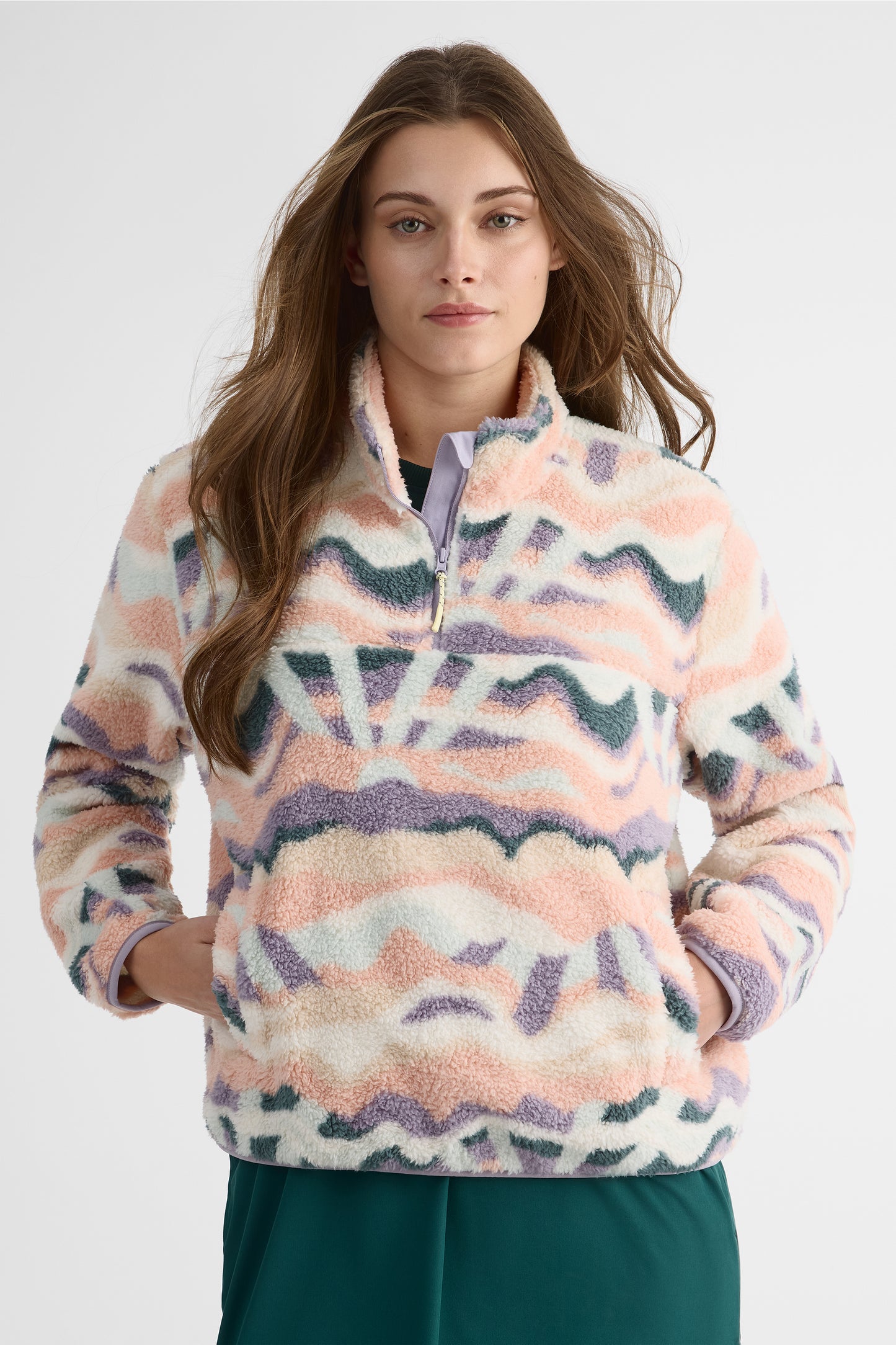 Chandail ultradoux en sherpa - Femme && PECHE