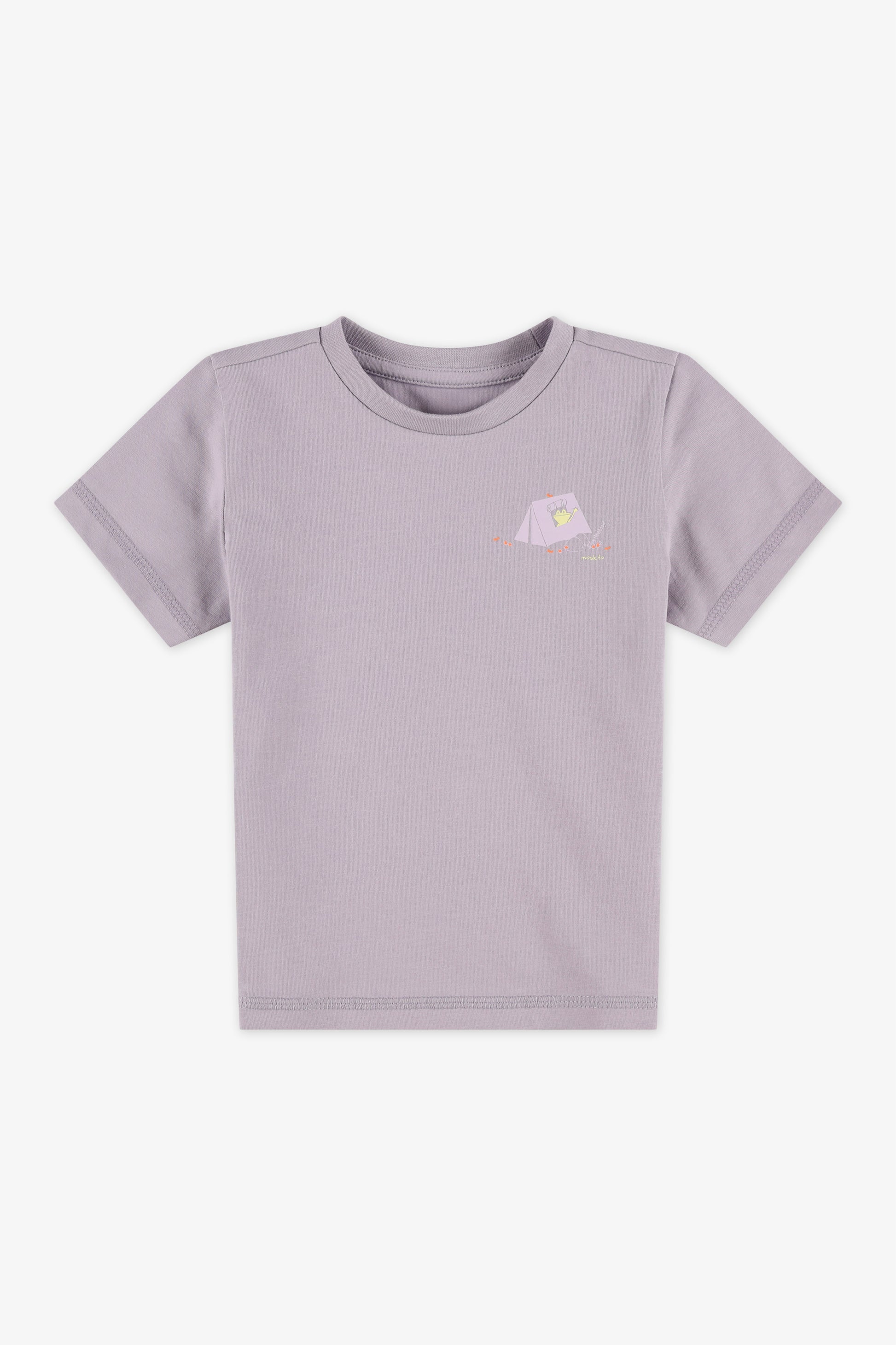  T-shirt coloré en coton - Bébé && MAUVE