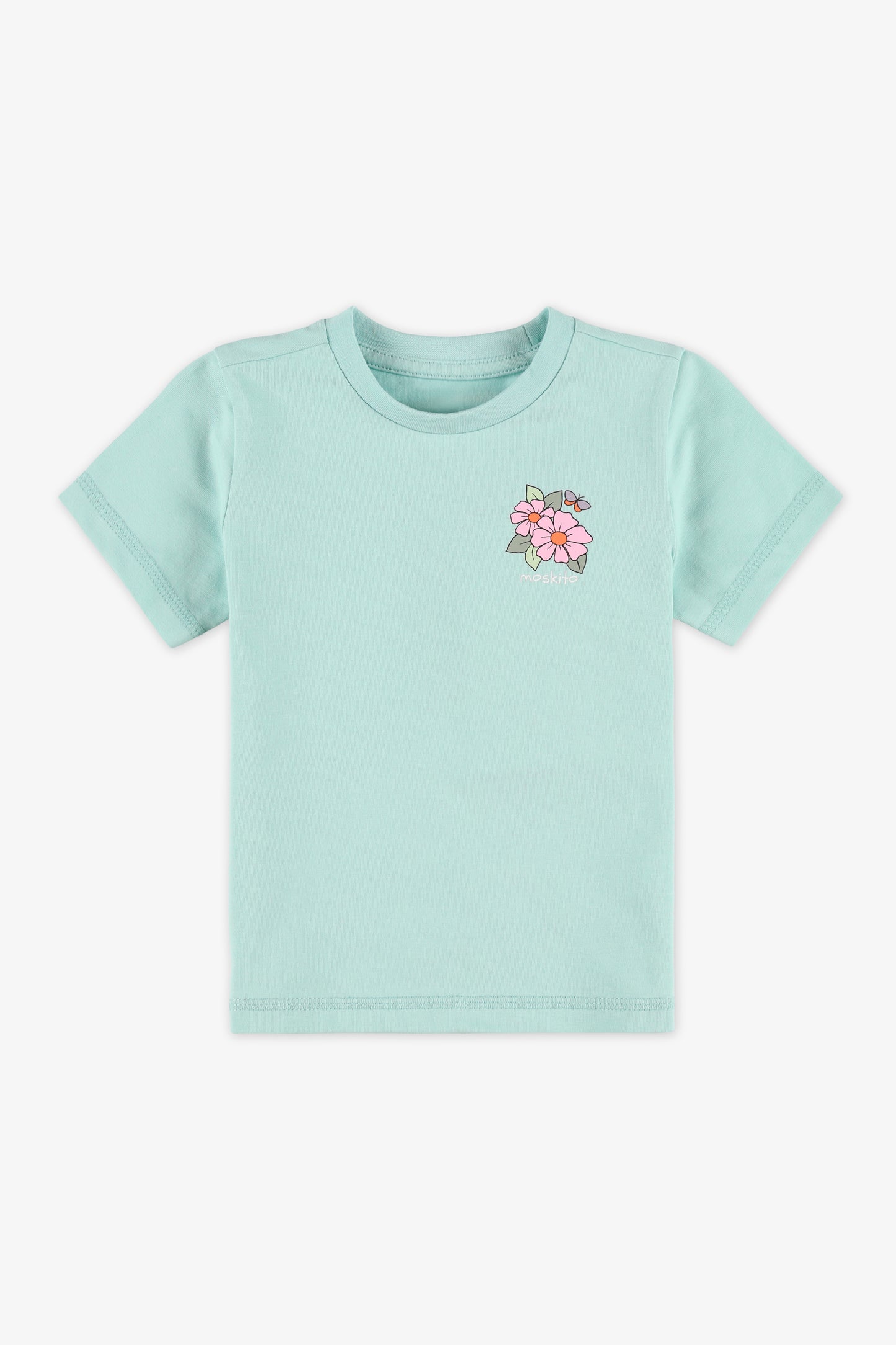  T-shirt coloré en coton - Bébé && AQUA