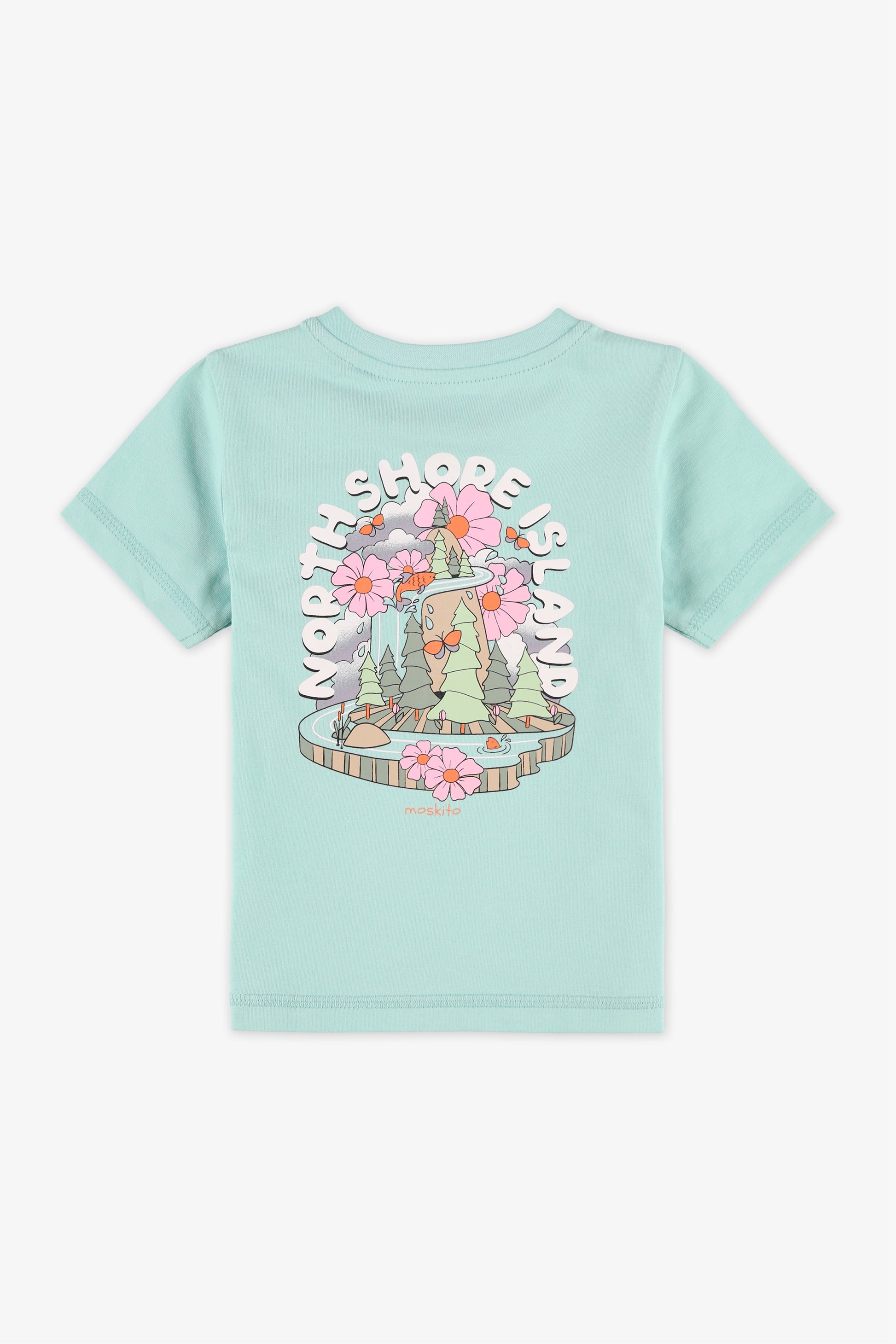 T-shirt coloré en coton 2T-3T - Bébé && AQUA