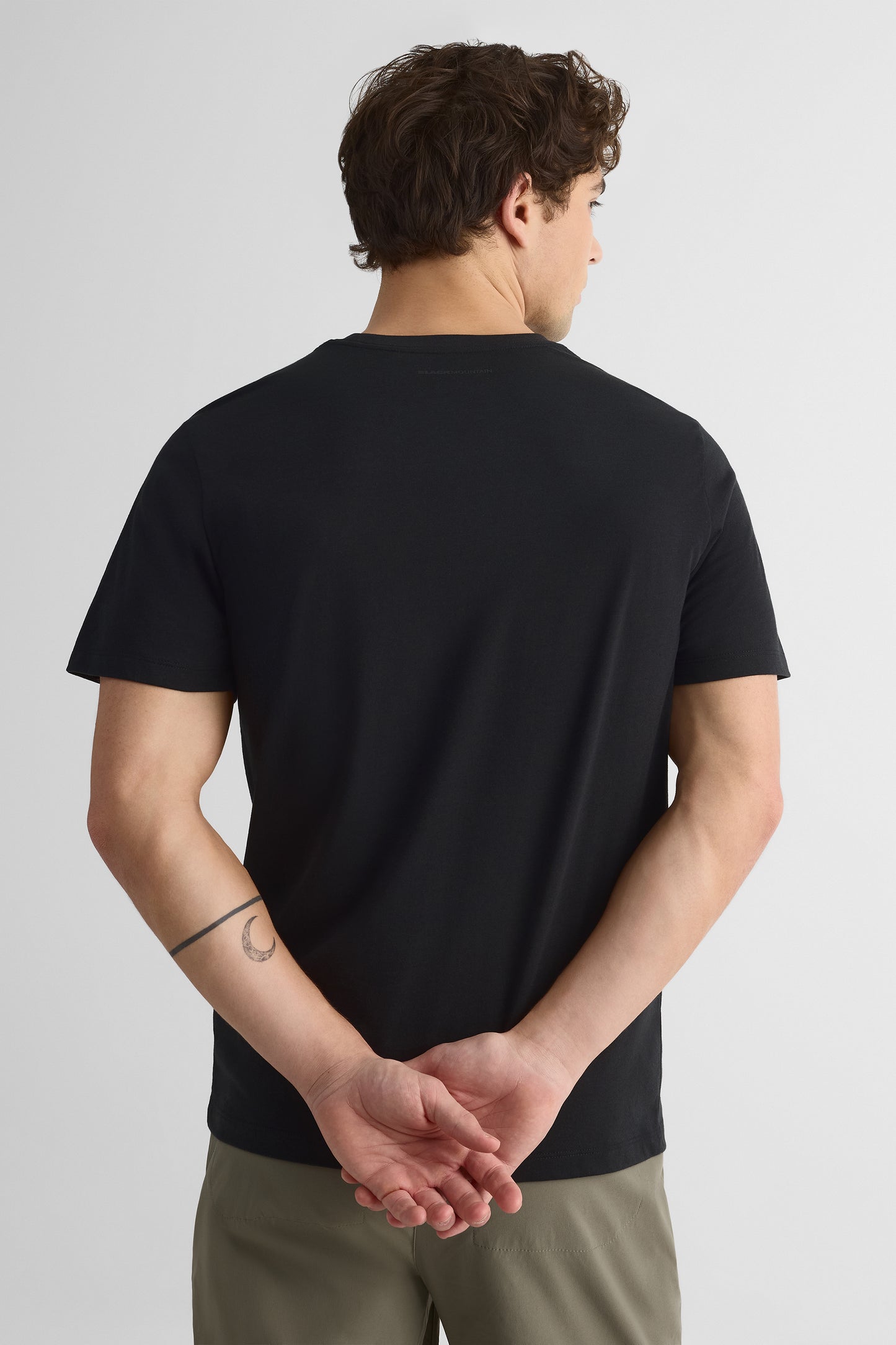 T-shirt avec fibres recyclées - Homme && NOIR