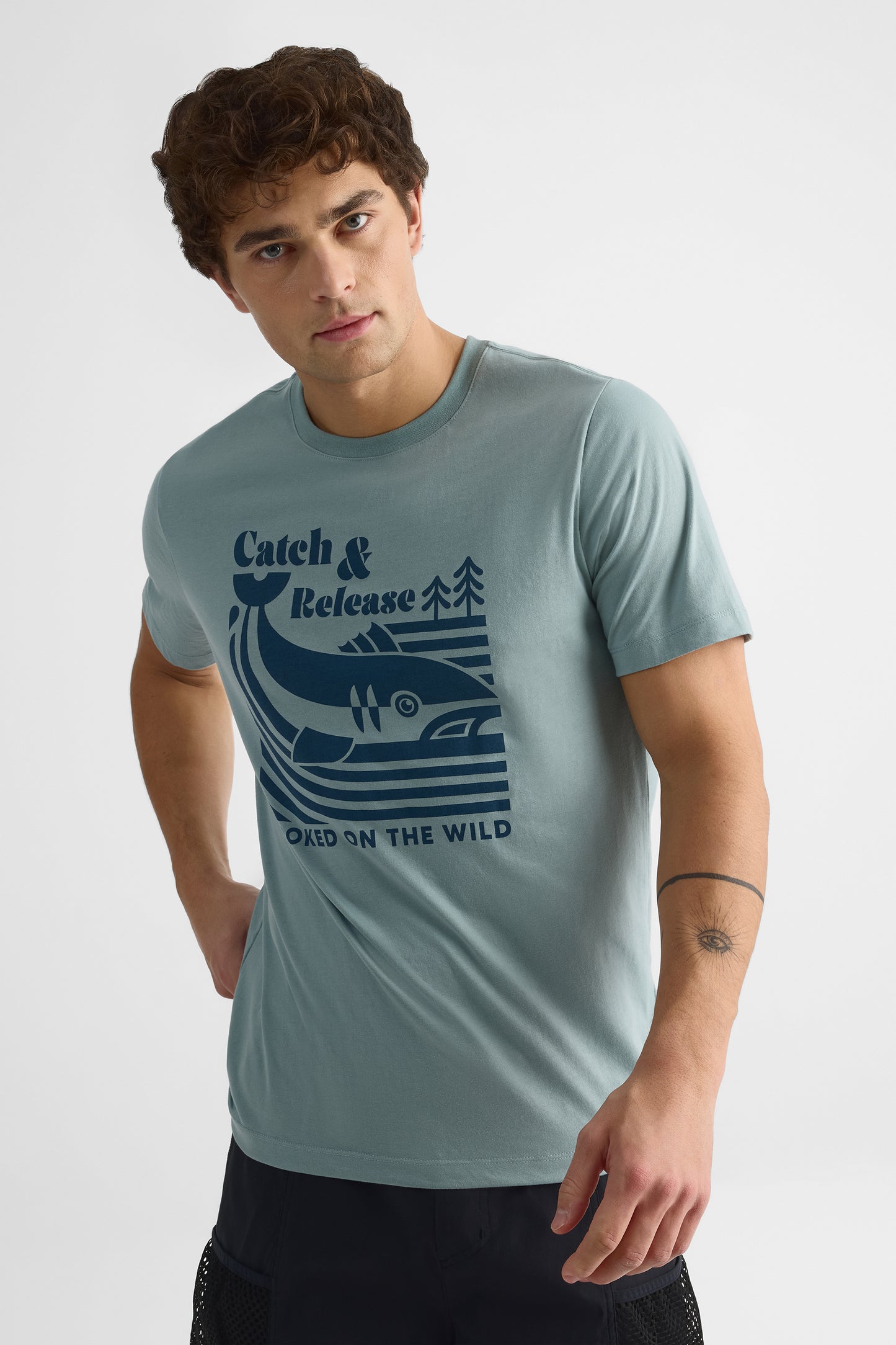 T-shirt avec fibres recyclées - Homme && SARCELLE