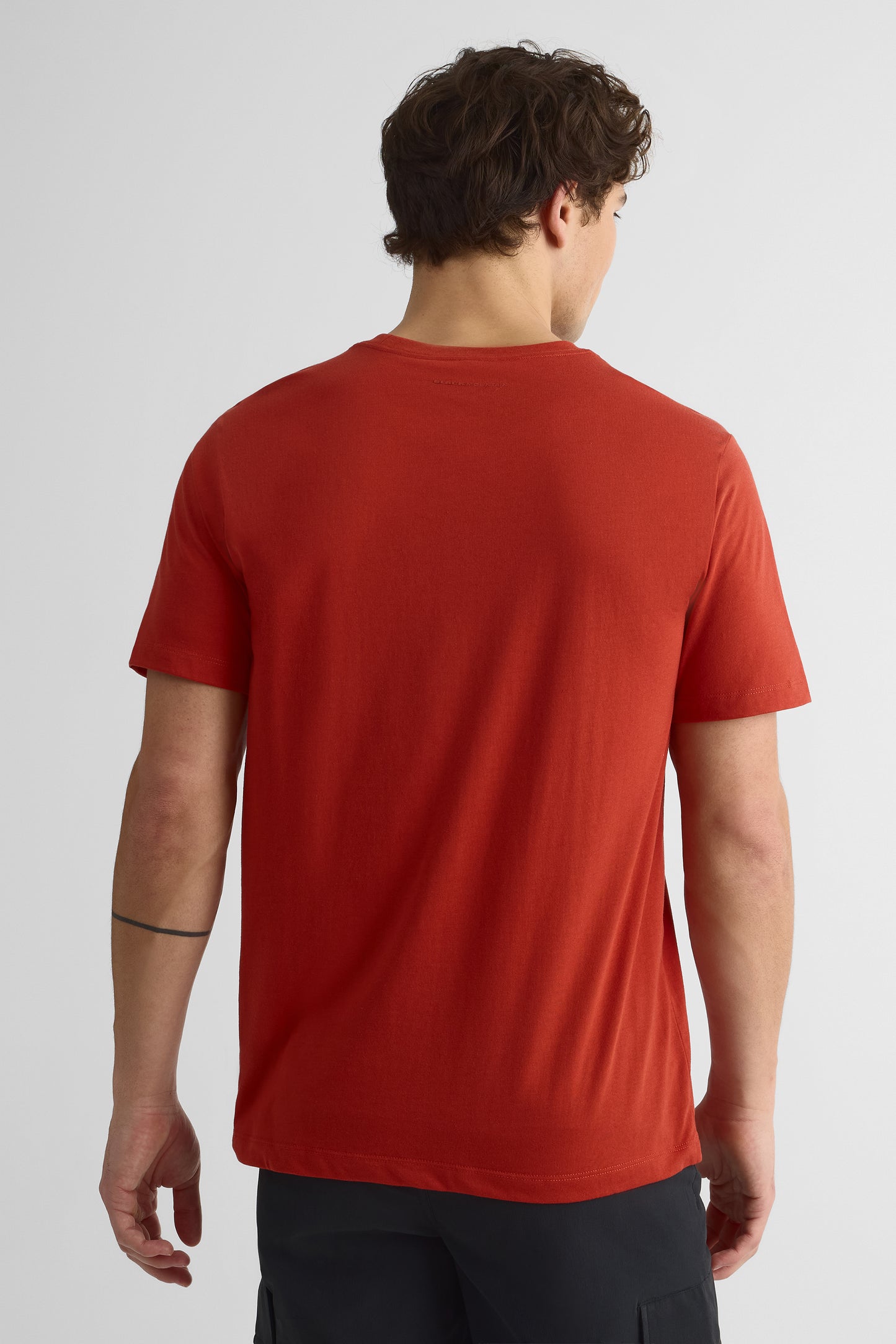 T-shirt avec fibres recyclées - Homme && ROUGE