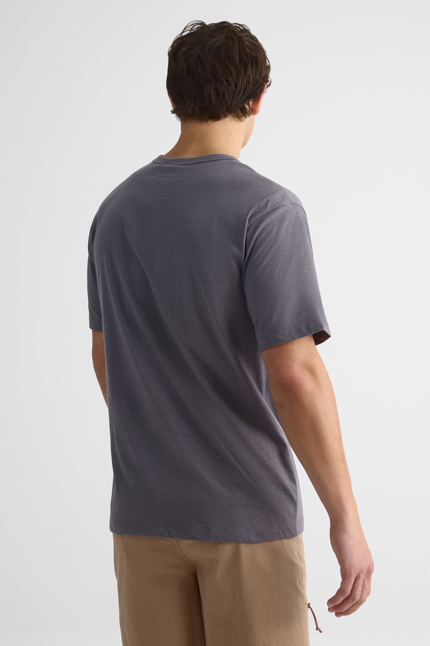 T-shirt avec fibres recyclées - Homme && GRIS MIXTE