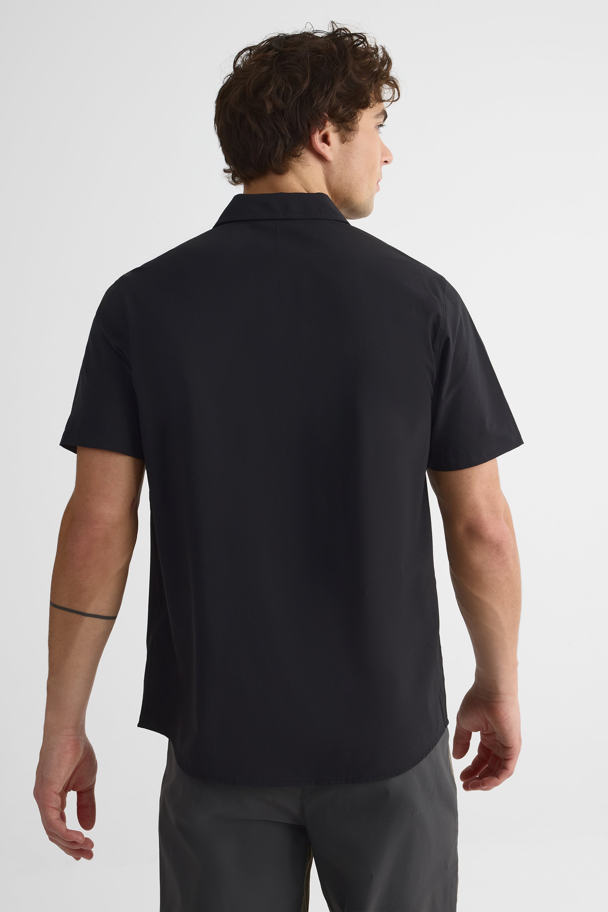 Chemise manches courtes - Homme && NOIR