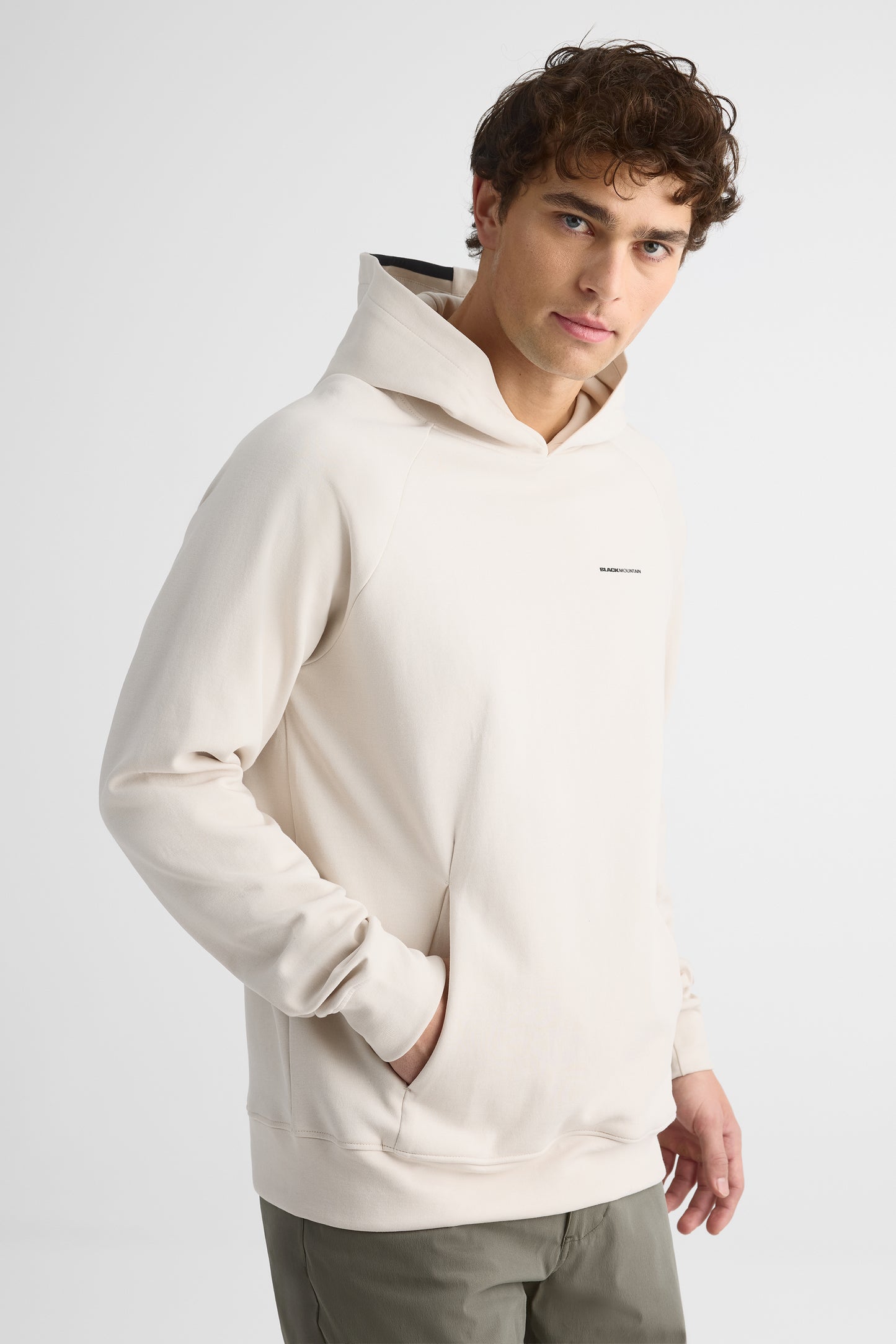 Chandail ouaté à capuchon – Homme && BEIGE