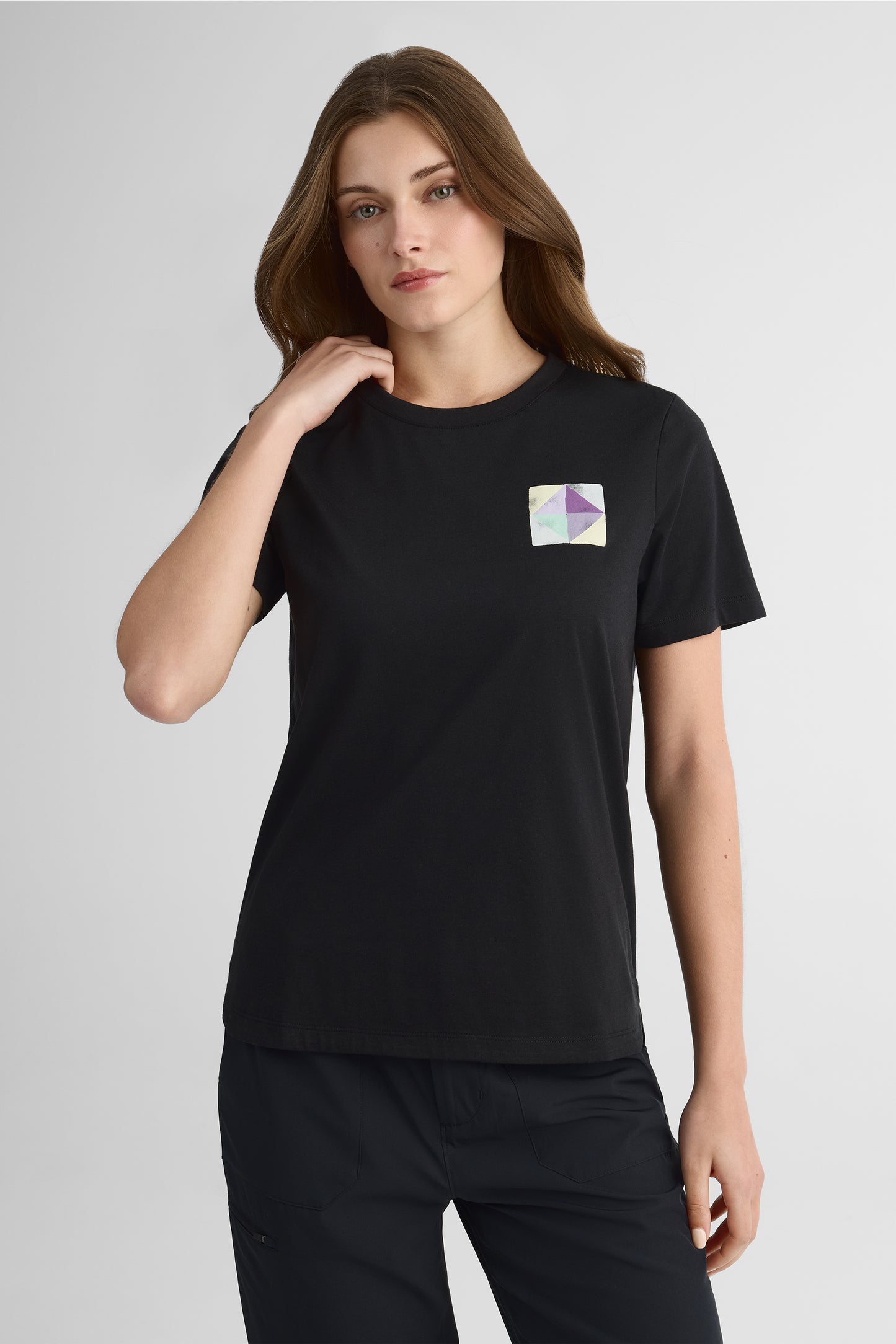 T-shirt en coton organique - Femme && NOIR