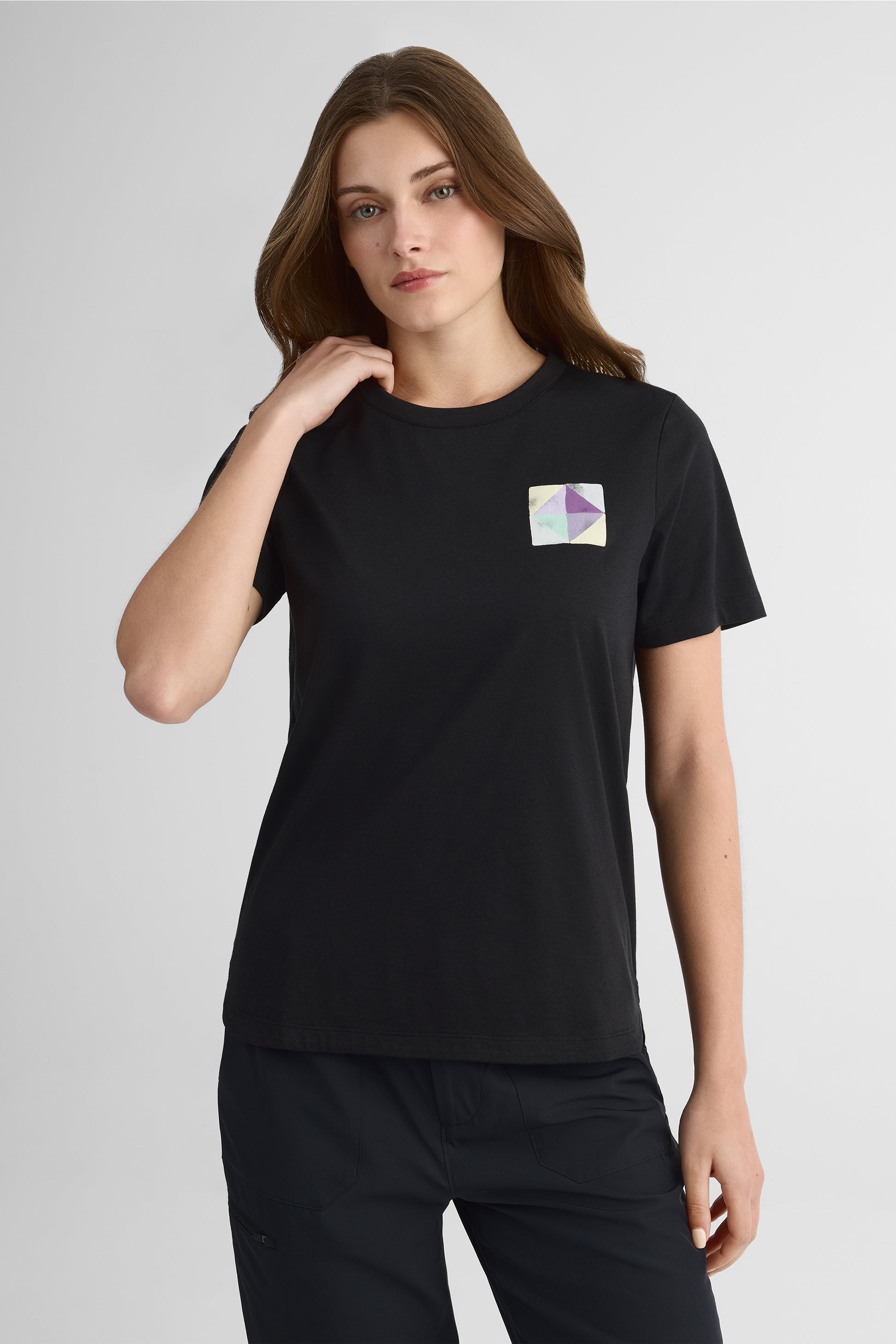 T-shirt en coton organique - Femme && NOIR