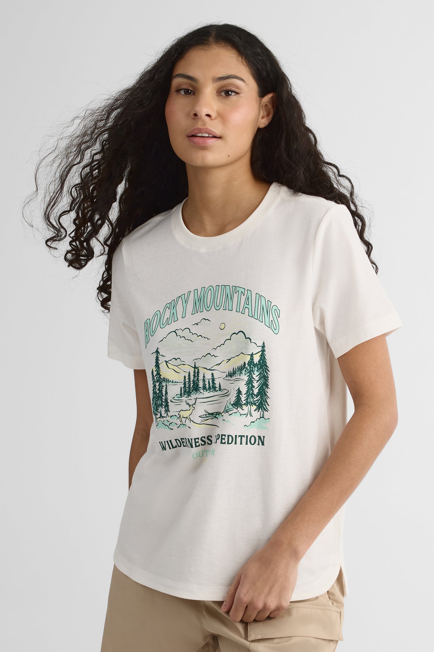 T-shirt en coton organique - Femme && BLANC
