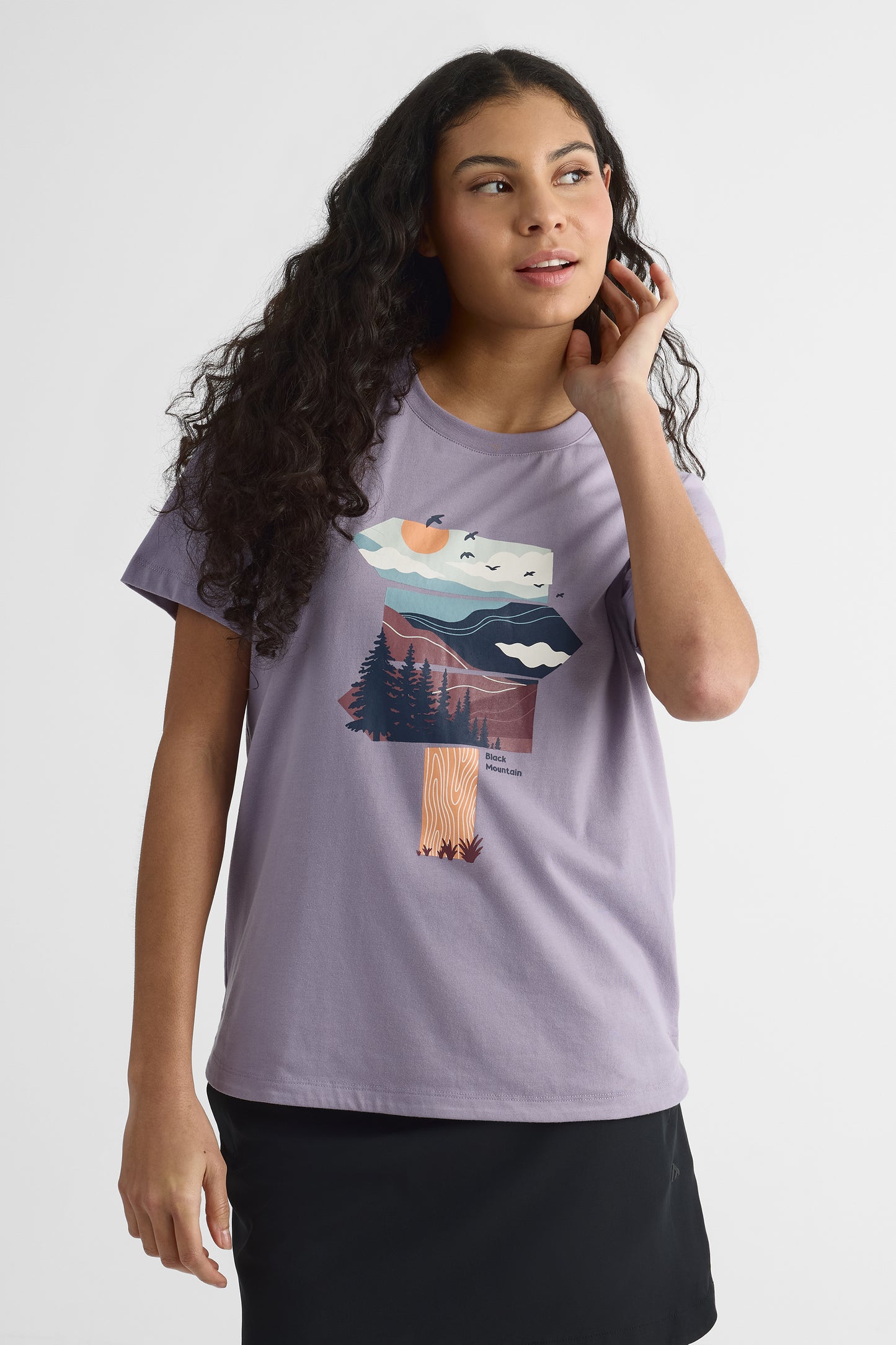 T-shirt en coton organique - Femme && LAVANDE
