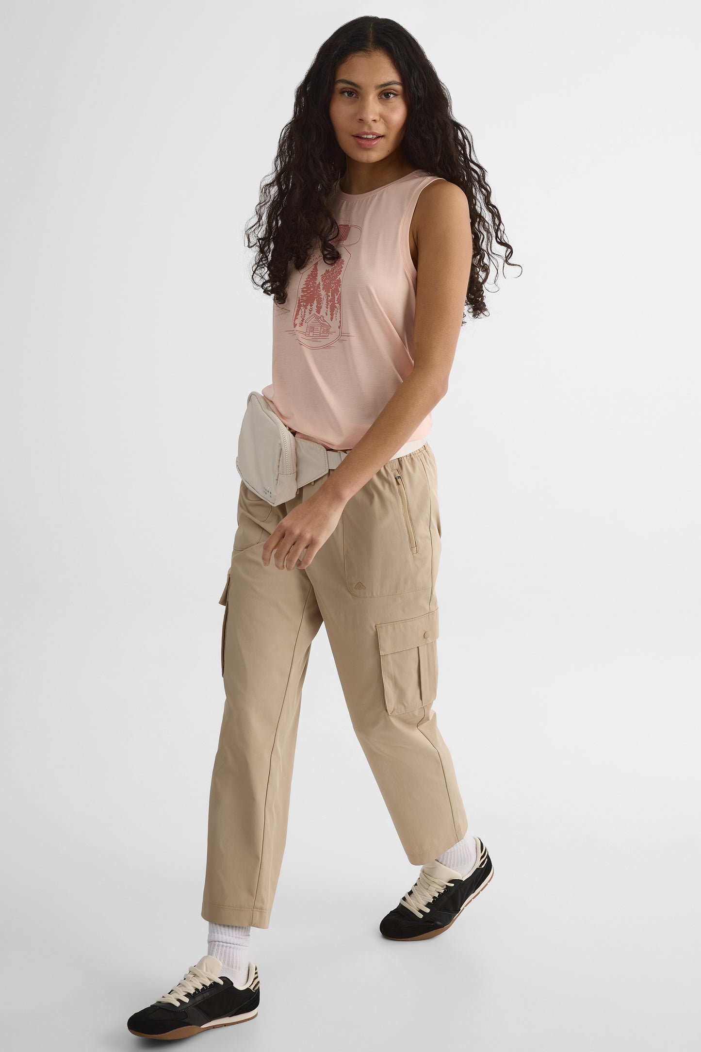 Camisole graphique - Femme && ROSE