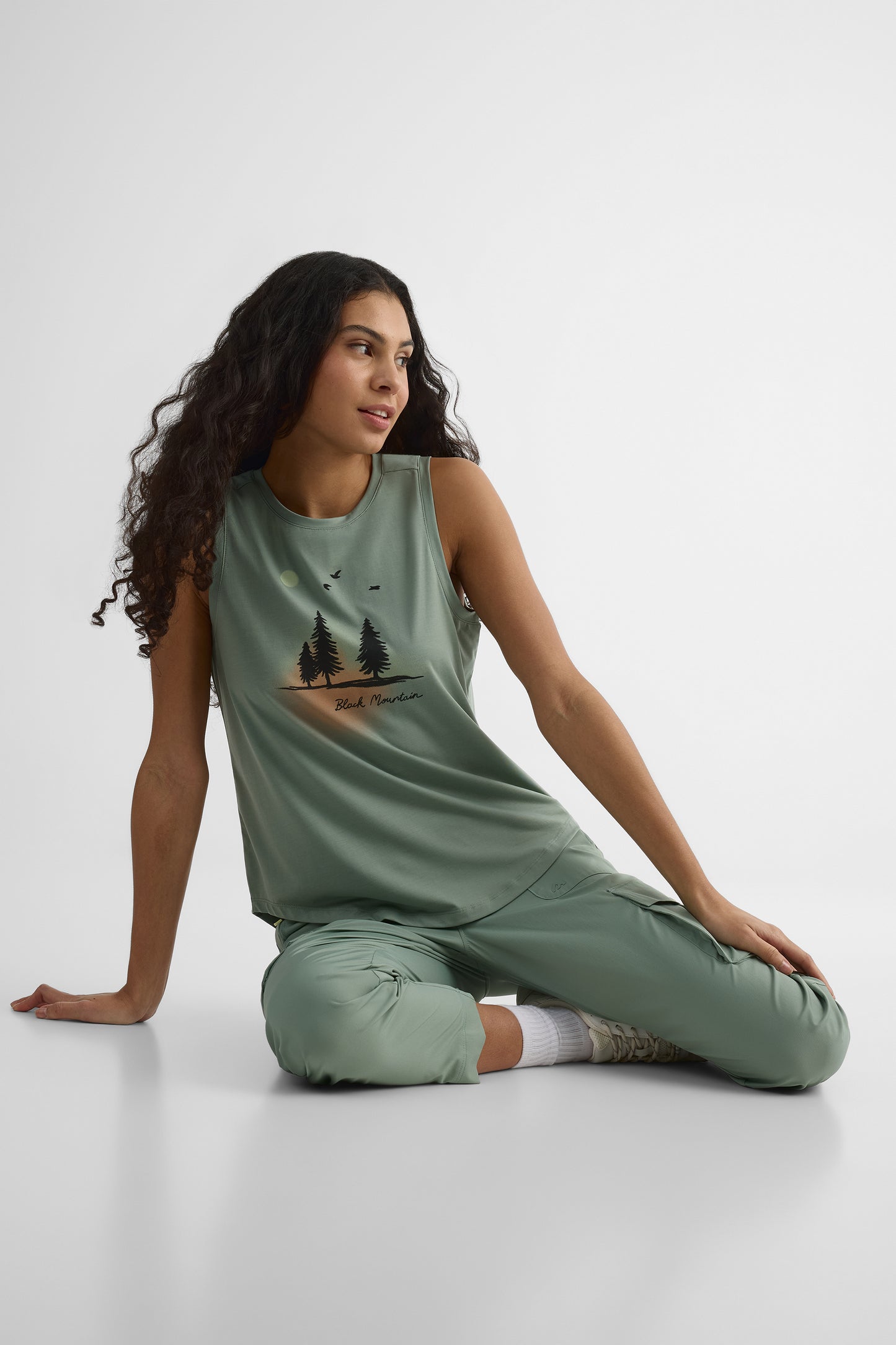 Camisole graphique - Femme && KAKI