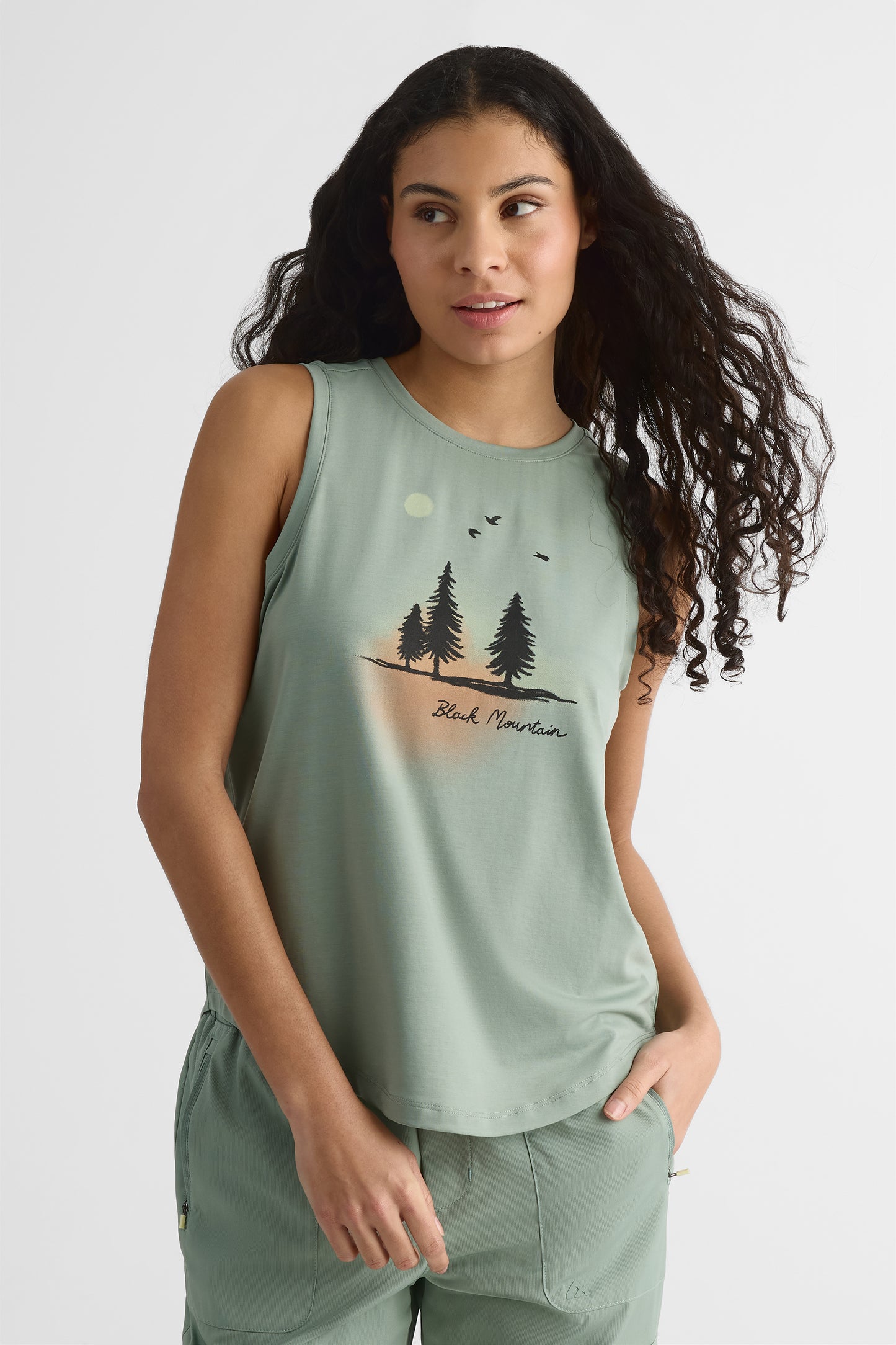 Camisole graphique - Femme && KAKI