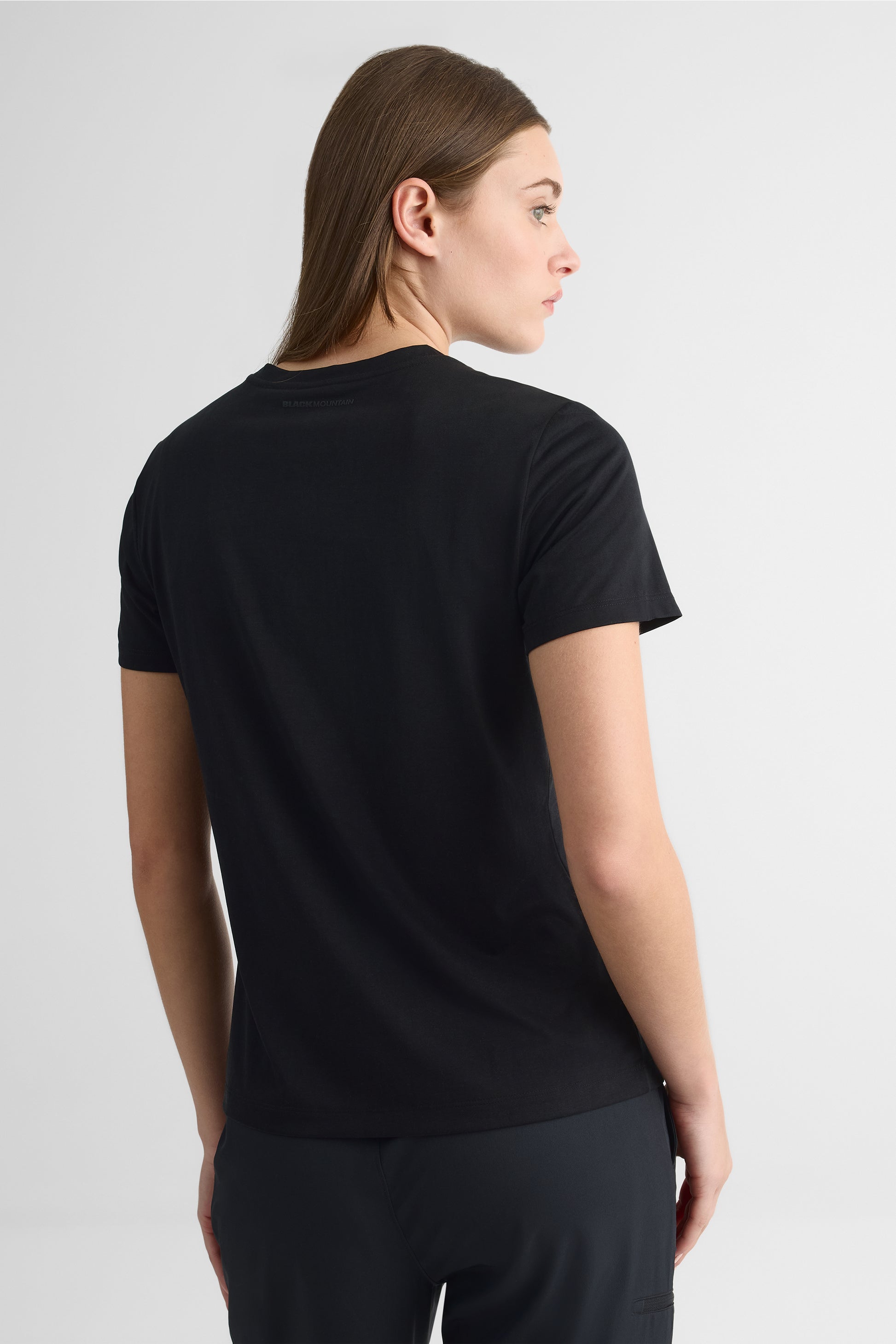 T-shirt léger en lyocell - Femme && NOIR