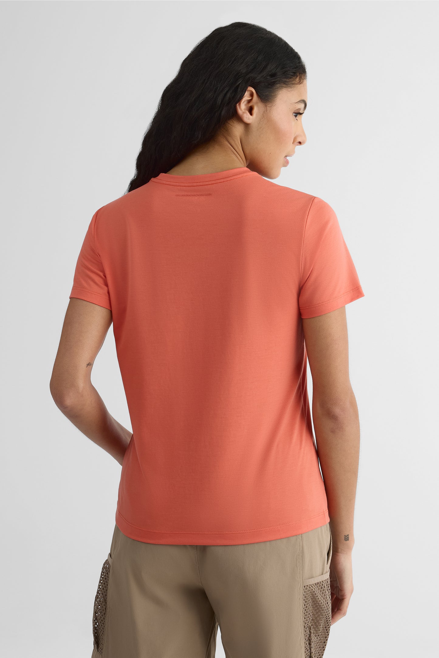 T-shirt léger en lyocell - Femme && ORANGE