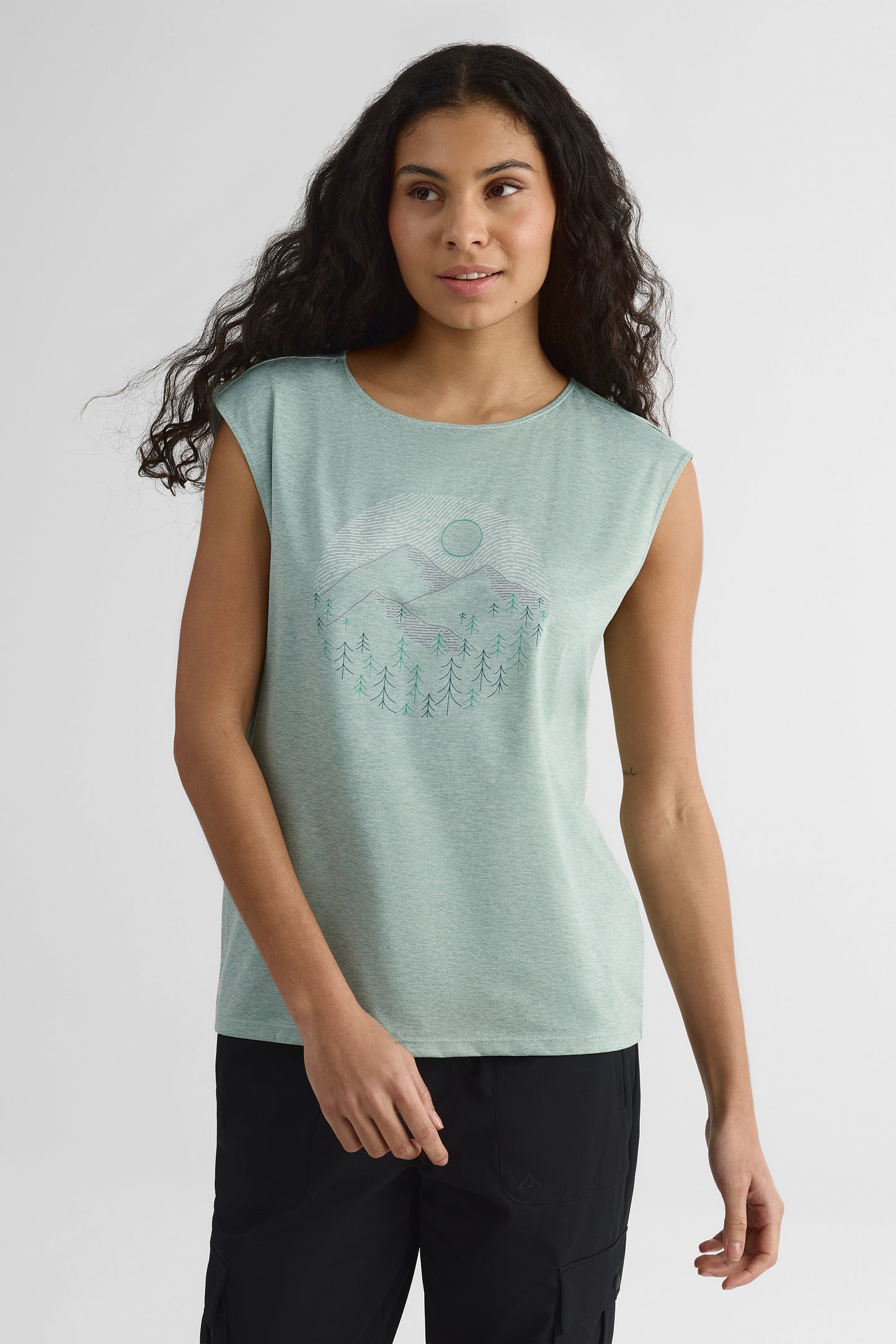 Camisole graphique – Femme && VERT MIXTE