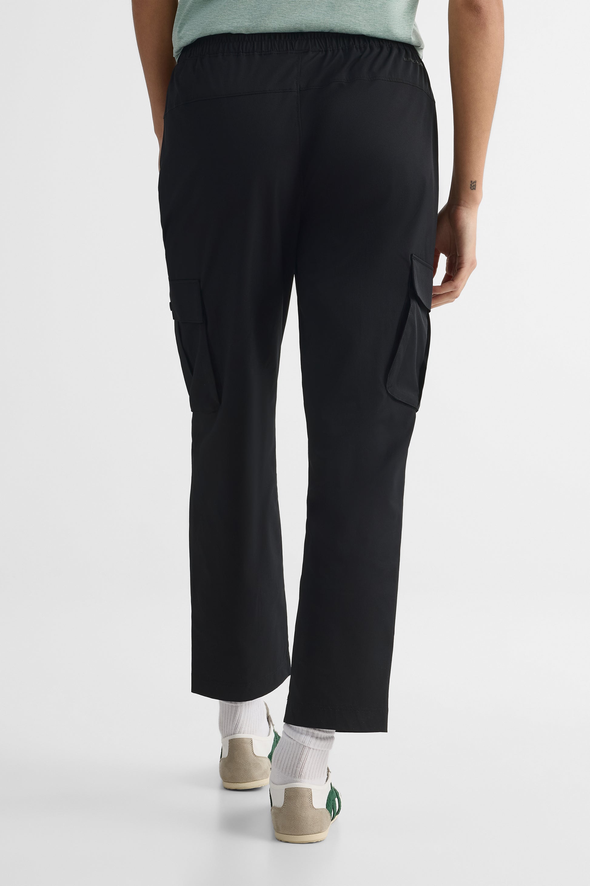 Pantalon cargo facile d'entretien - Femme && NOIR