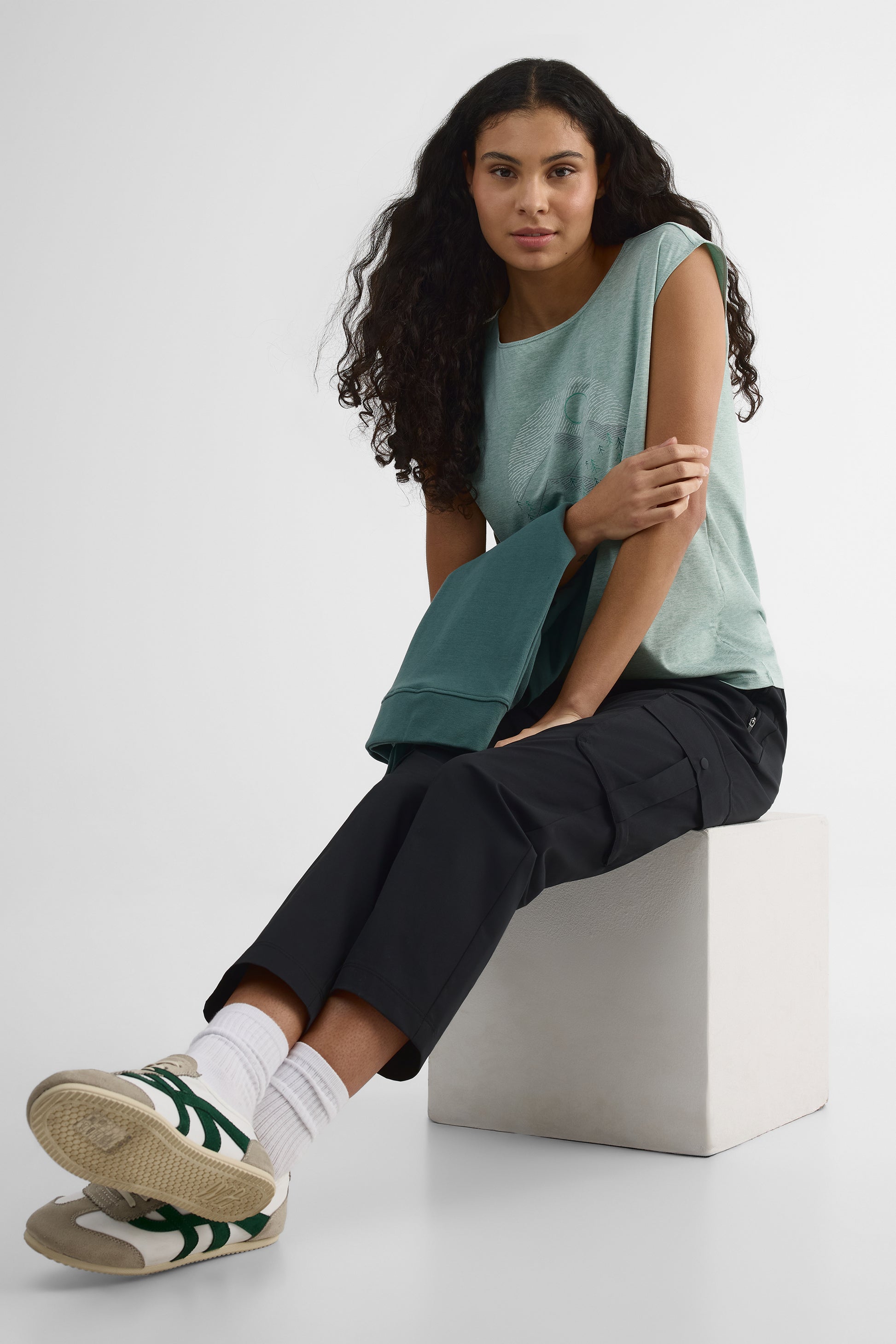 Camisole graphique – Femme && VERT MIXTE
