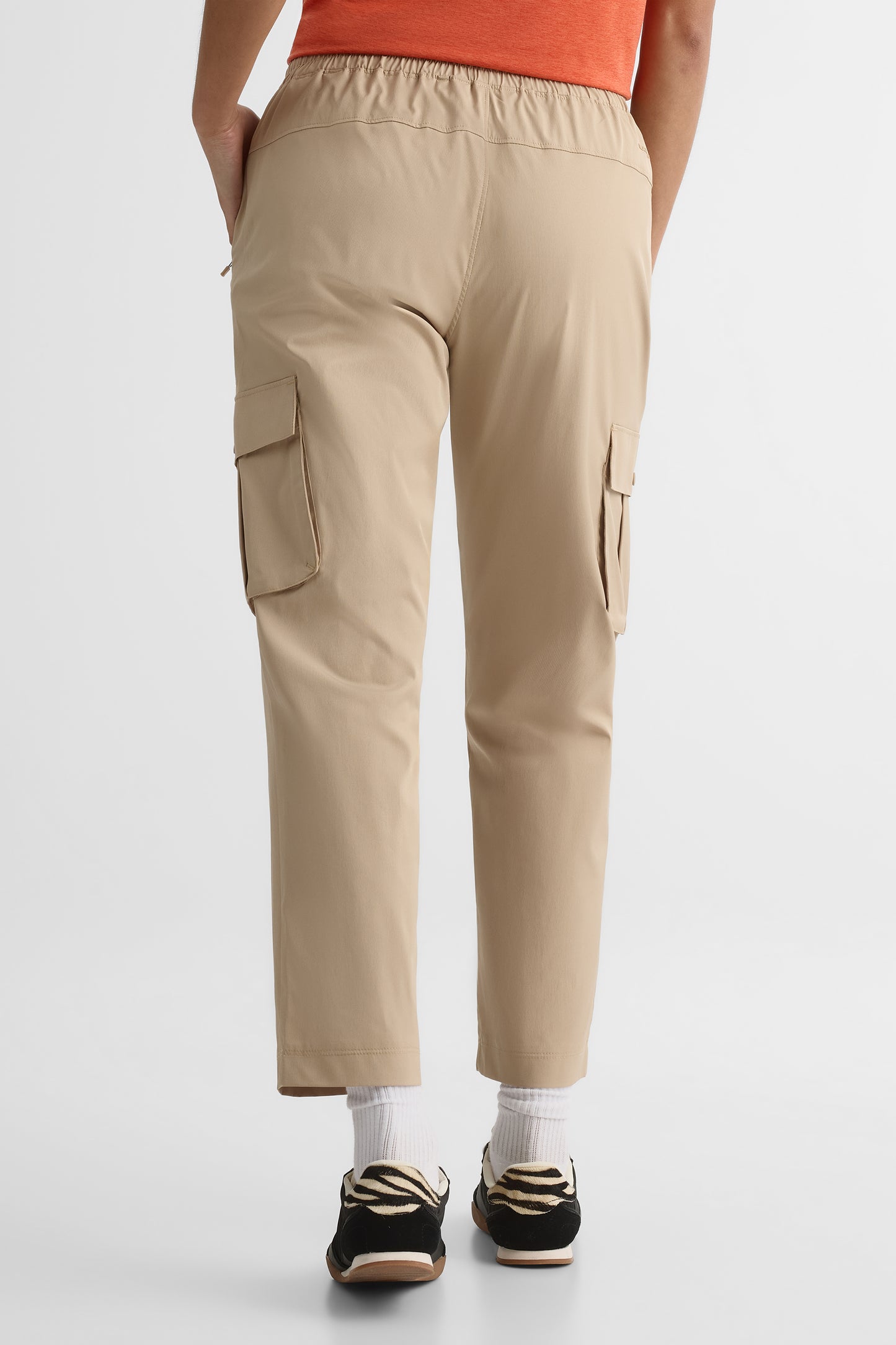 Pantalon cargo facile d'entretien - Femme && TAUPE