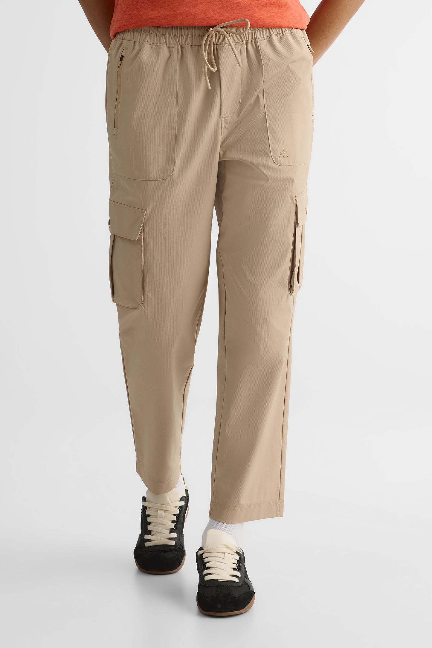 Pantalon cargo facile d'entretien - Femme && TAUPE