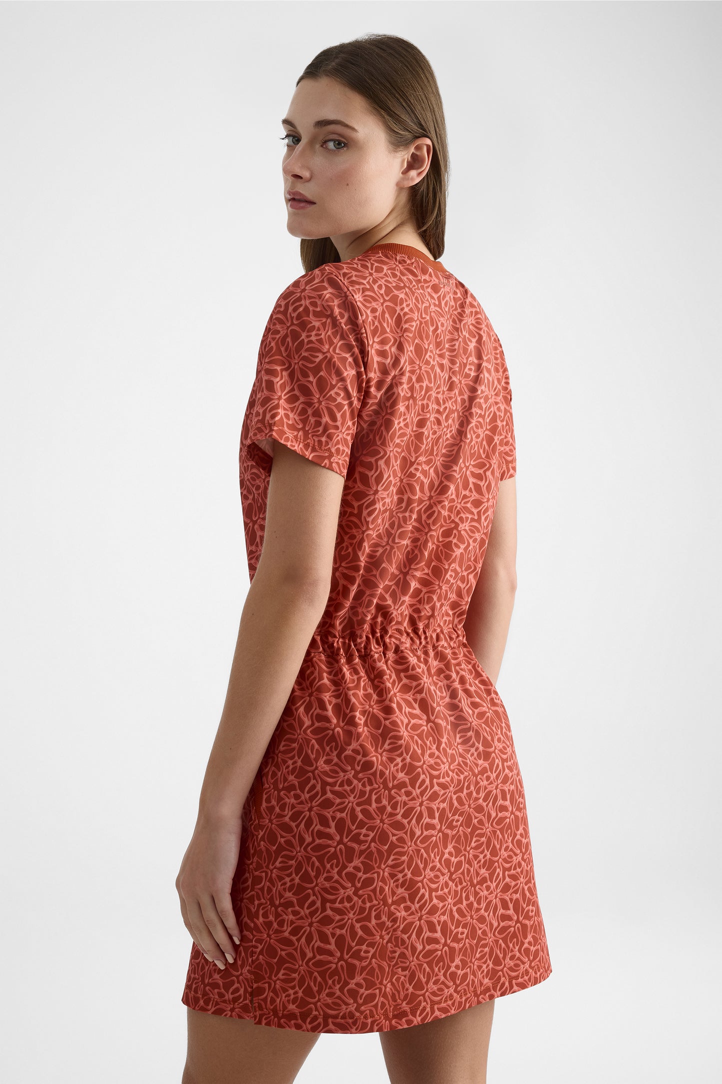 Robe antifroissement - Femme && ORANGE MULTI