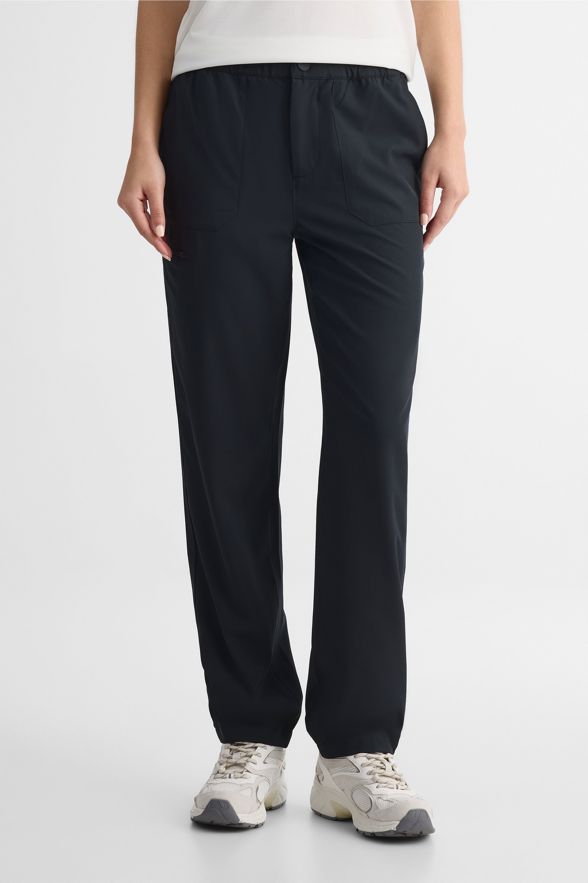 Pantalon jogger antifroissement - Femme && NOIR