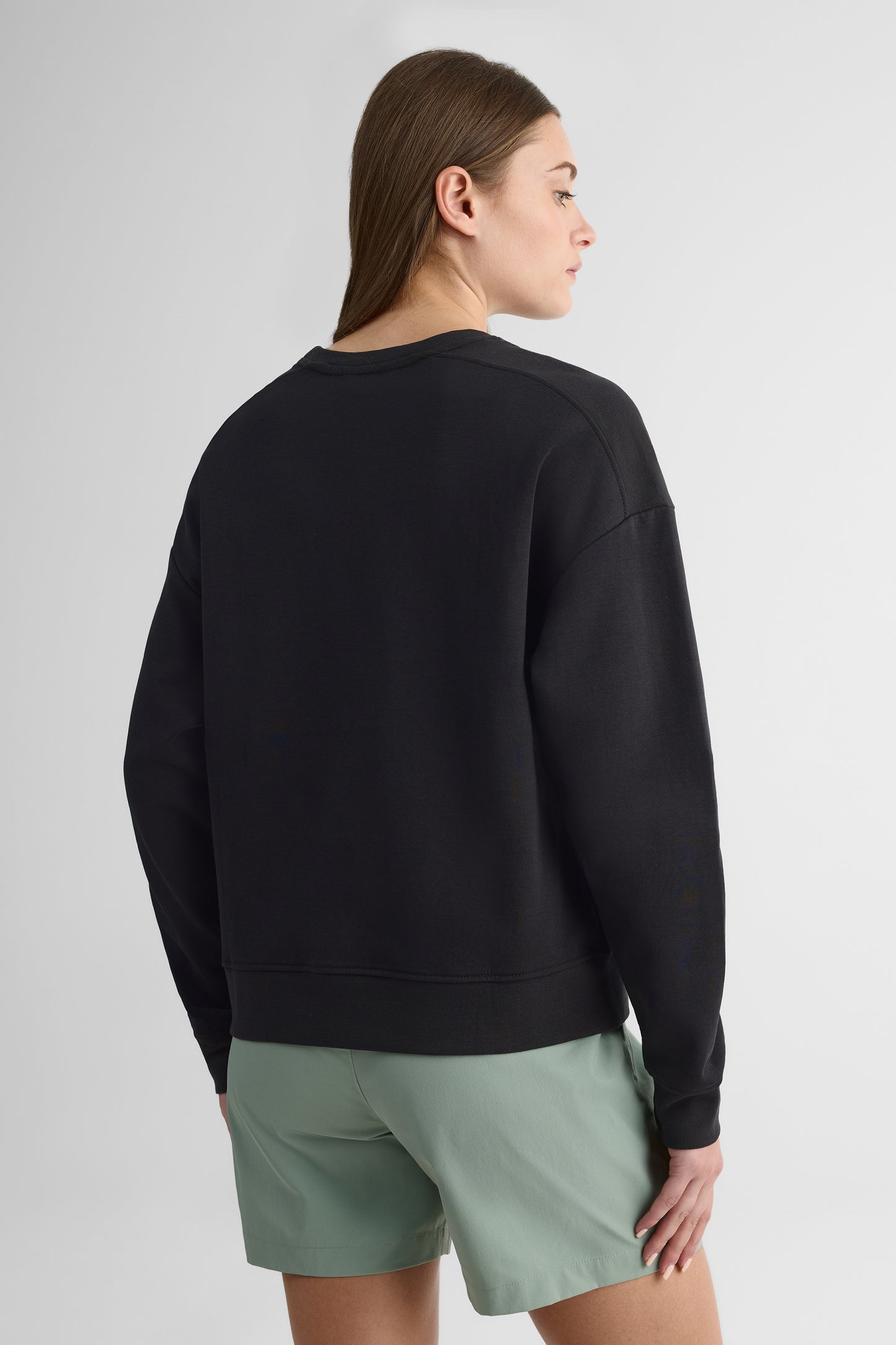 Chandail ouaté décontracté - Femme && NOIR
