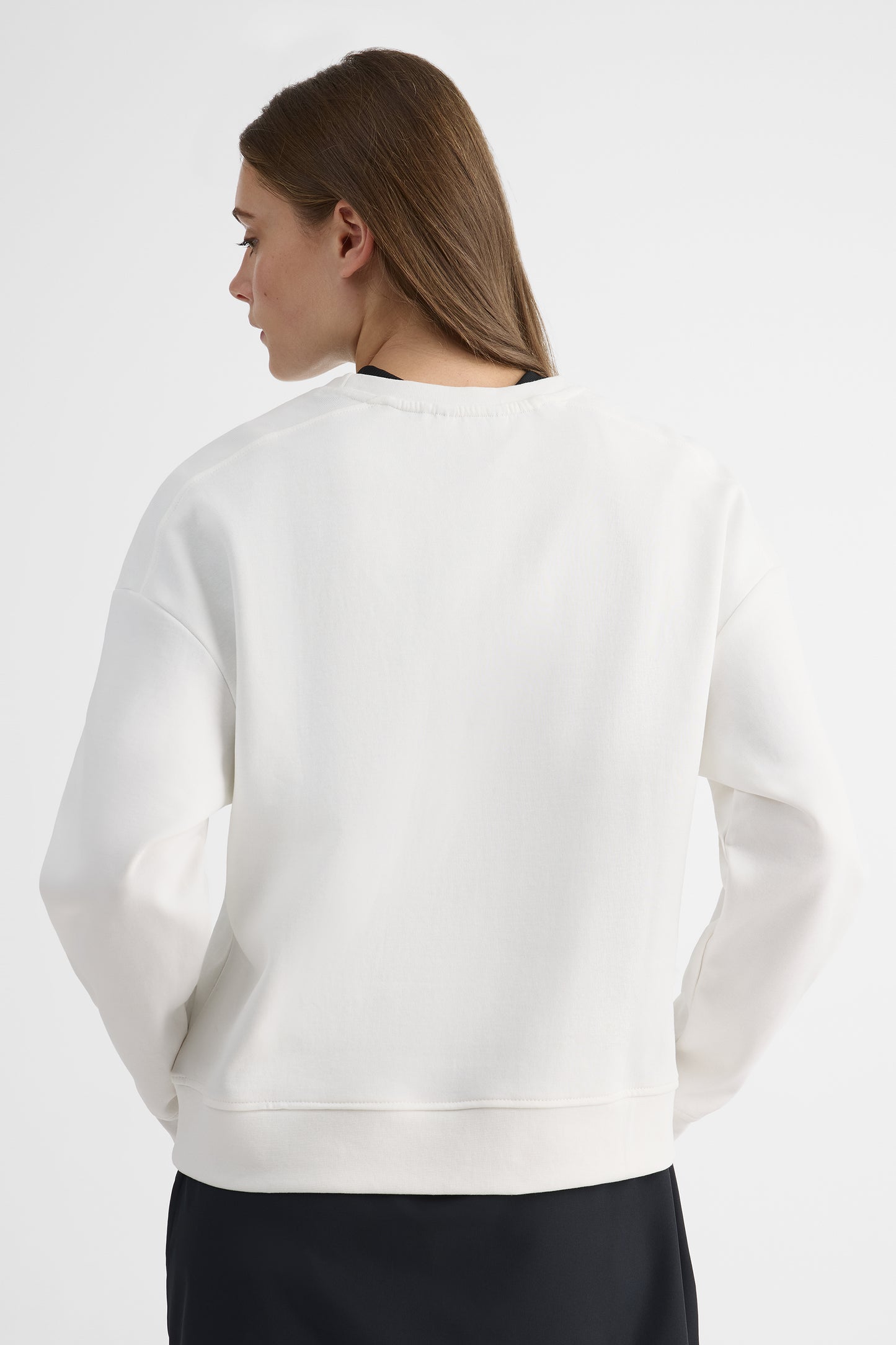 Chandail ouaté décontracté - Femme && BLANC
