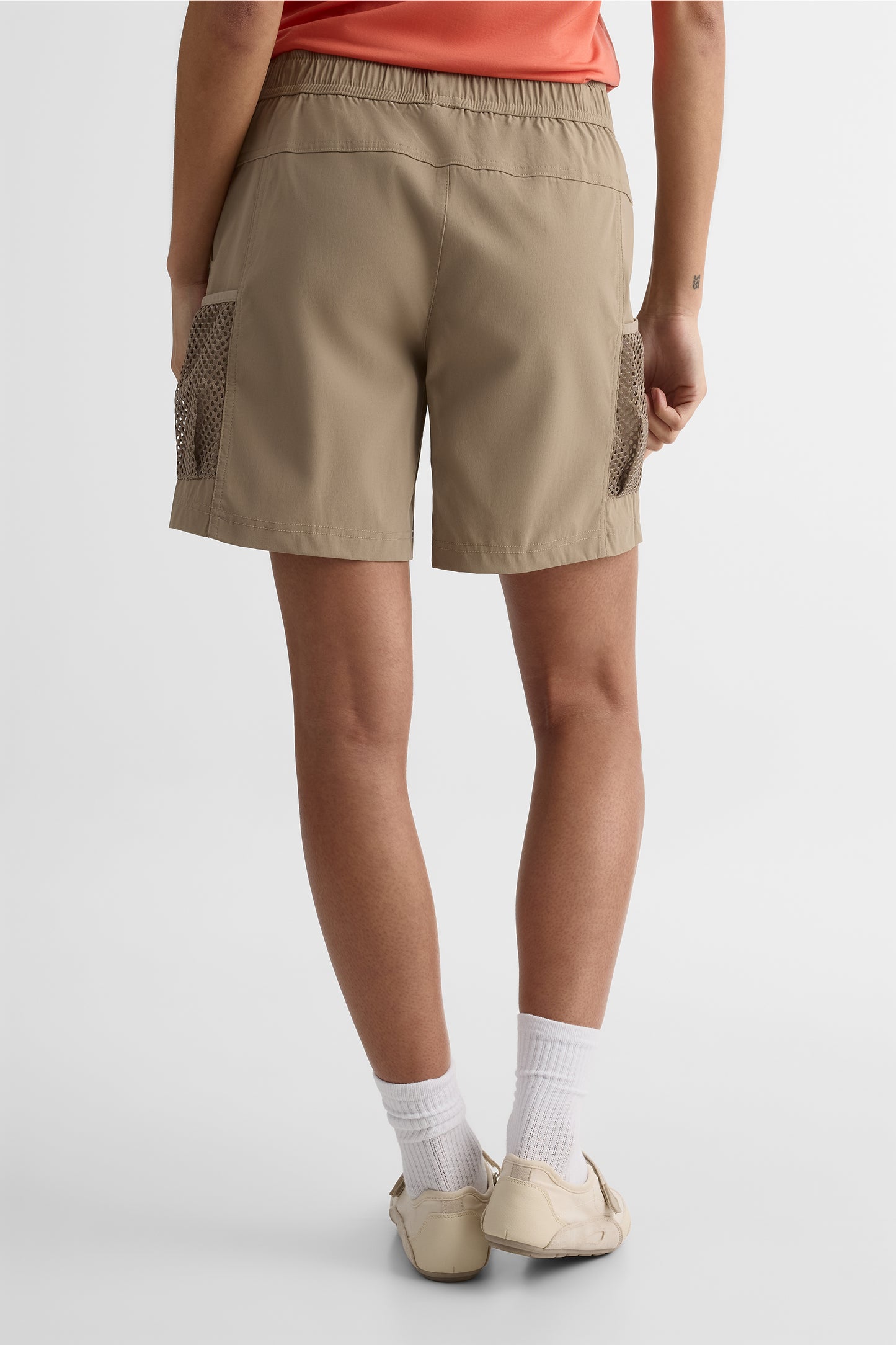 Short ultraextensible à séchage rapide - Femme && TAUPE