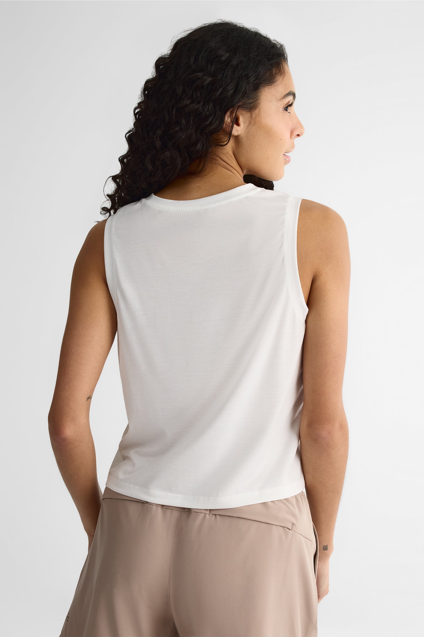 Camisole essentielle en lyocell - Femme && BLANC