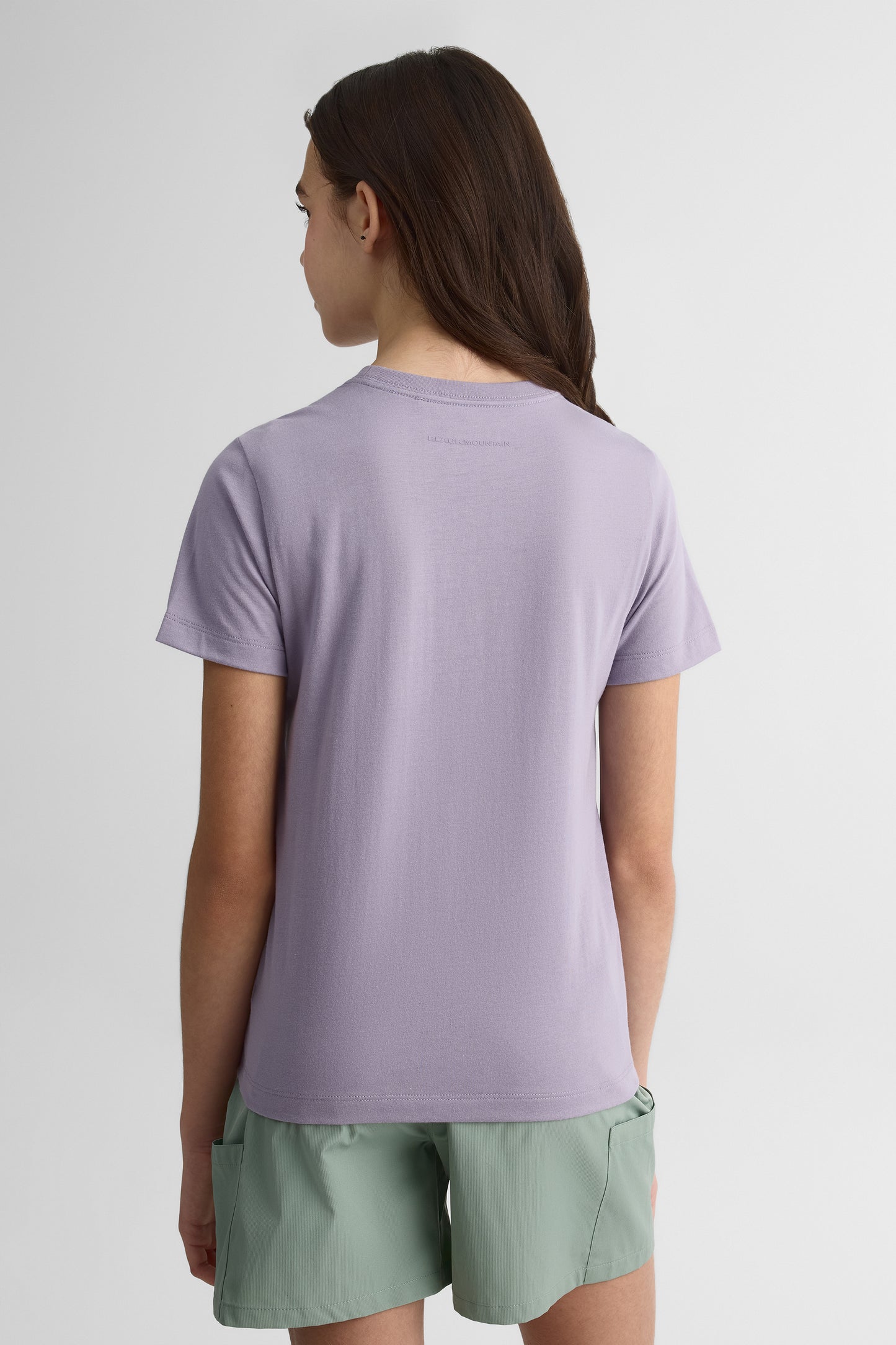 T-shirt avec fibres recyclées - Ado fille && LAVANDE
