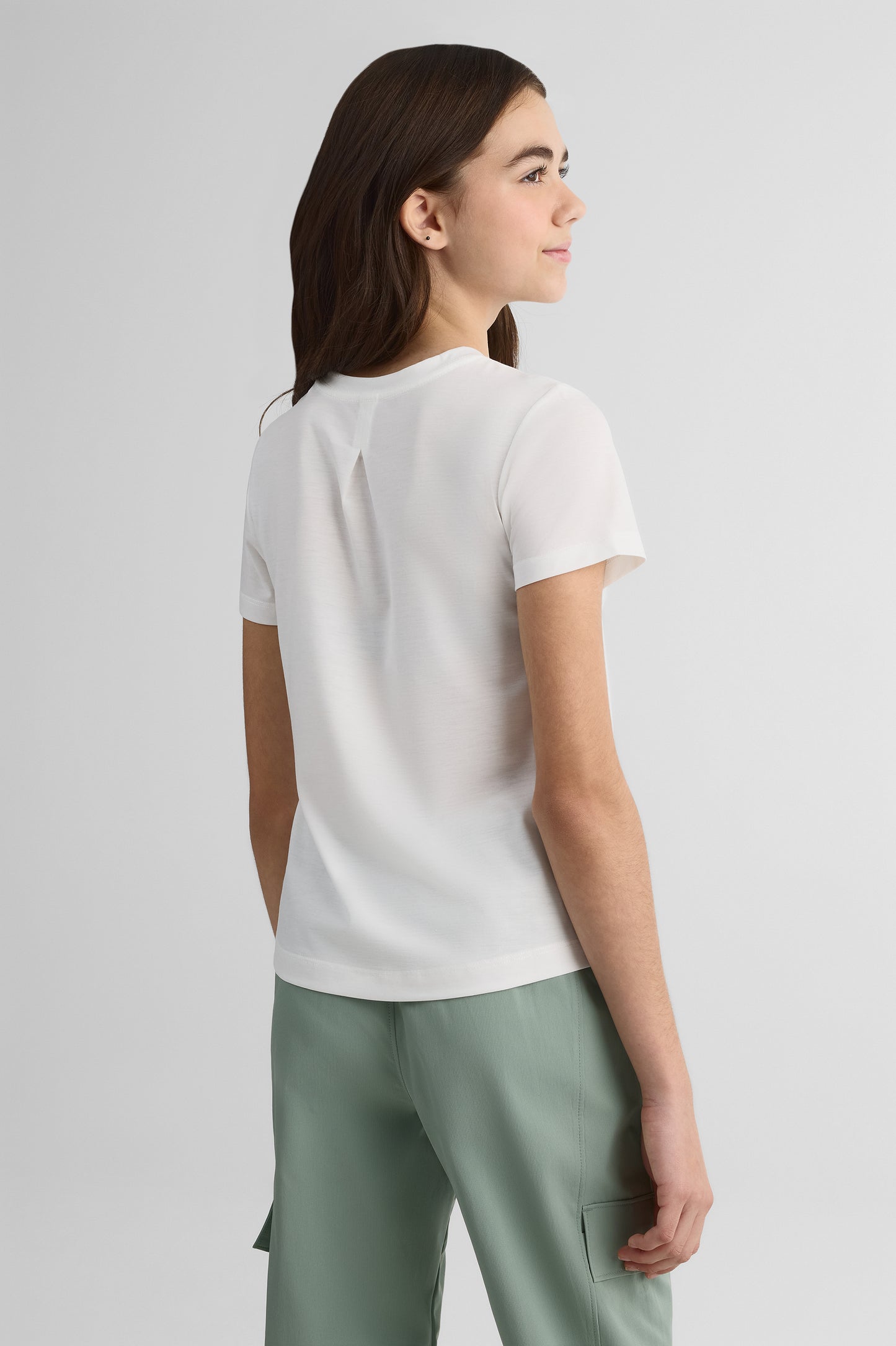 T-shirt en lyocell avec imprimé - Ado fille && BLANC