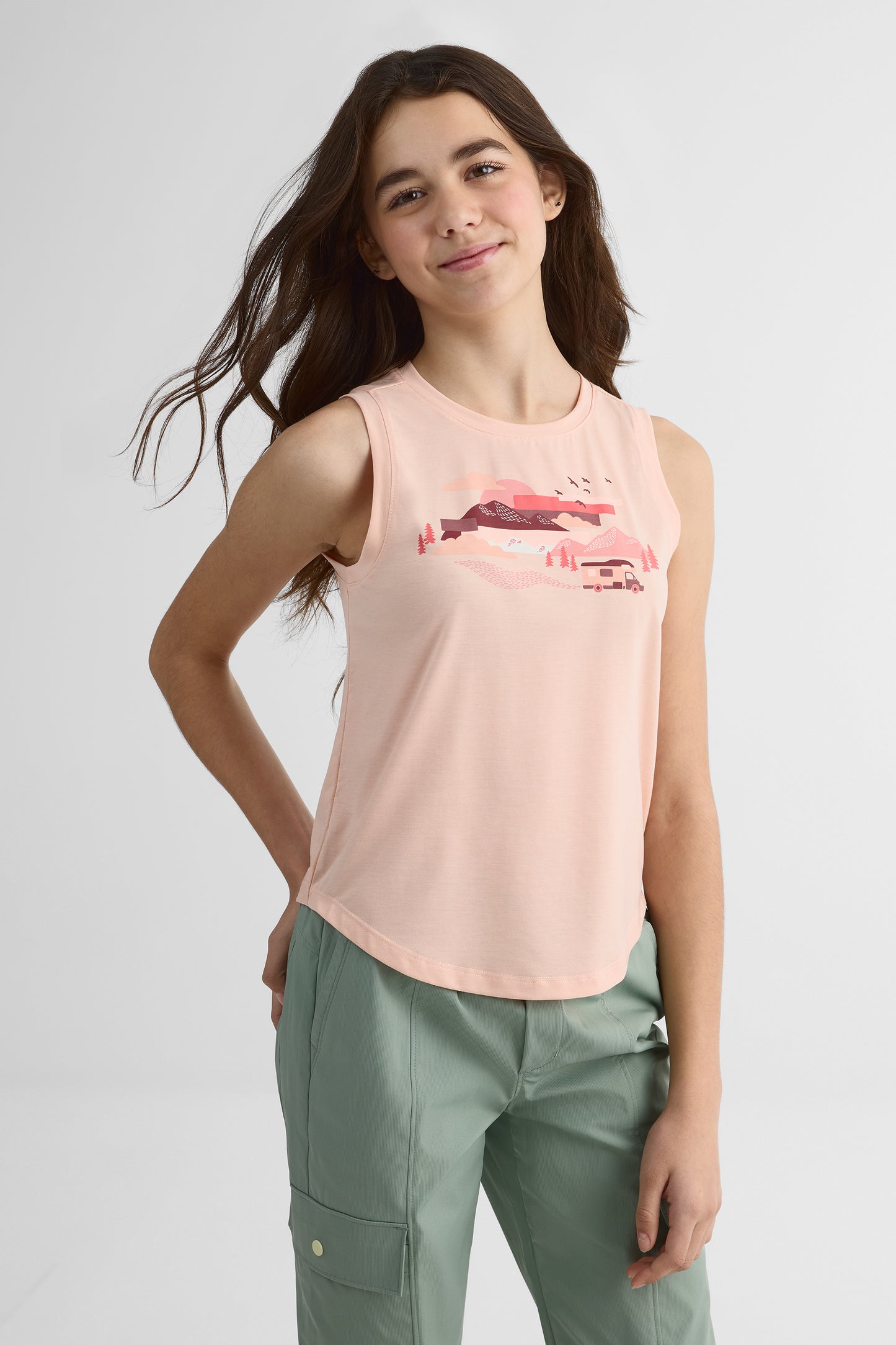 Camisole en lyocell avec imprimé - Ado fille && ROSE