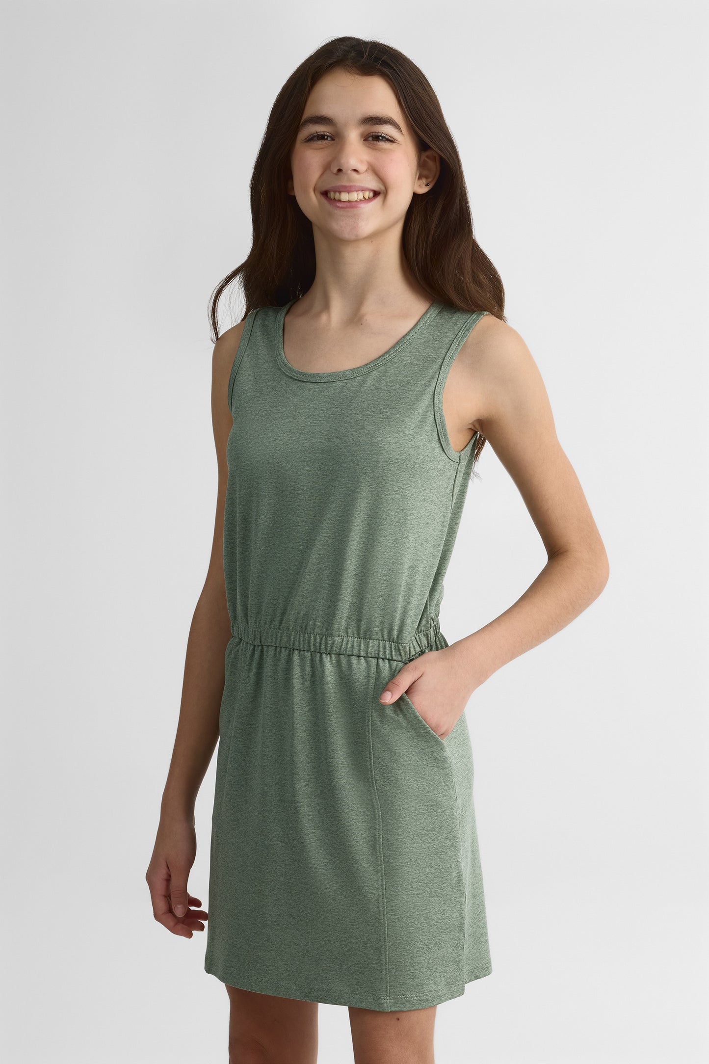 Robe extensible à séchage rapide - Ado fille && VERT MIXTE